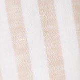 Linen-blend drawstring short VINTAGE SANDSTONE WHITE