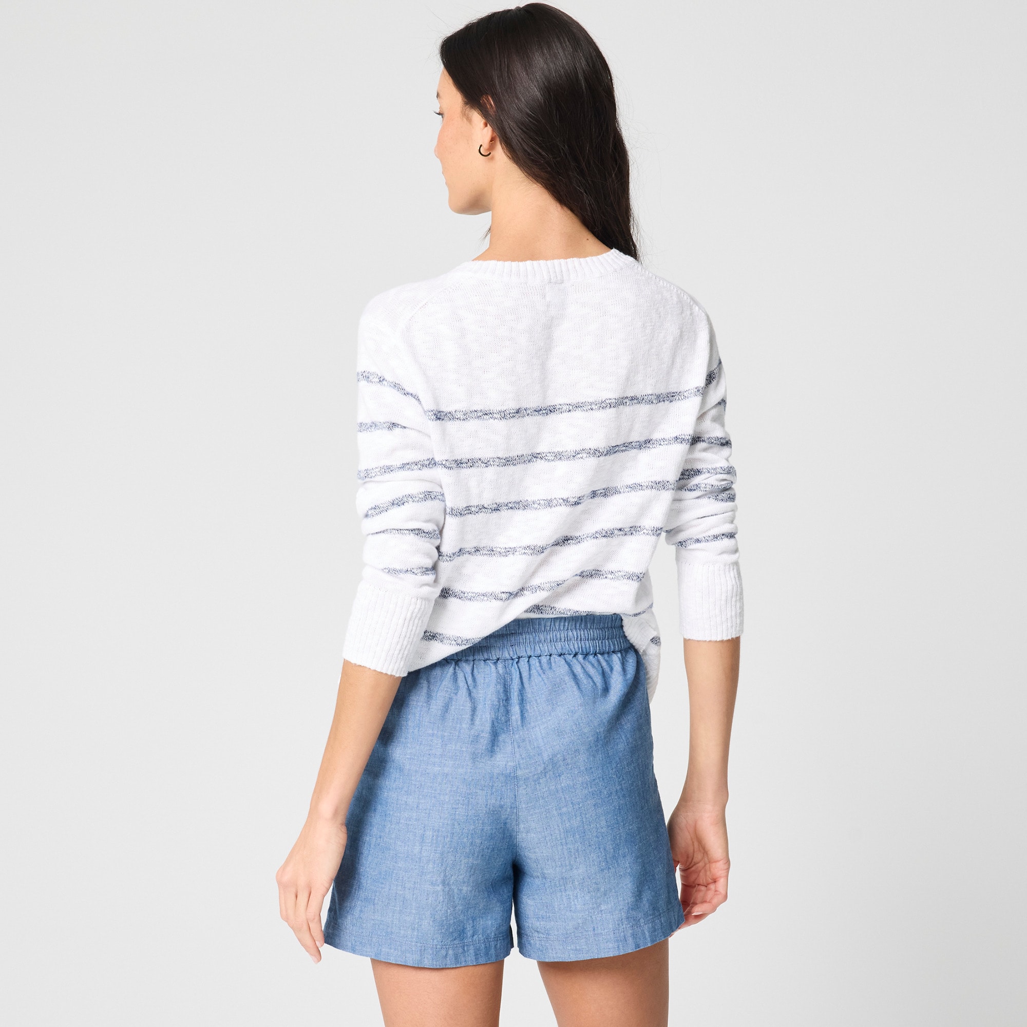 Chambray drawstring short - image 3