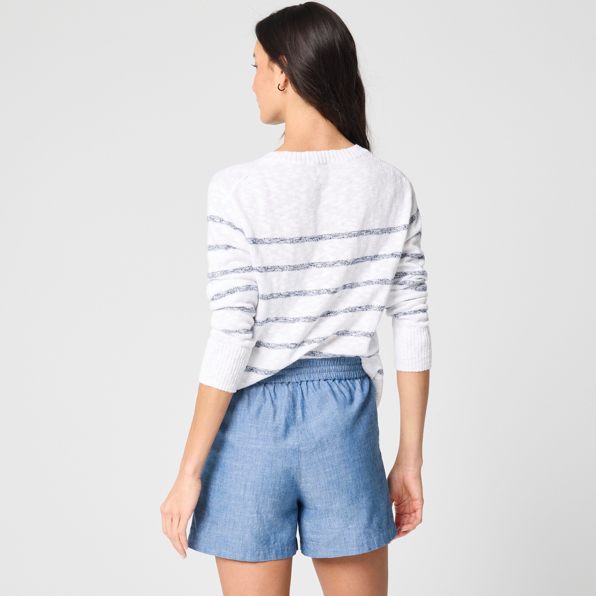 Chambray drawstring short
