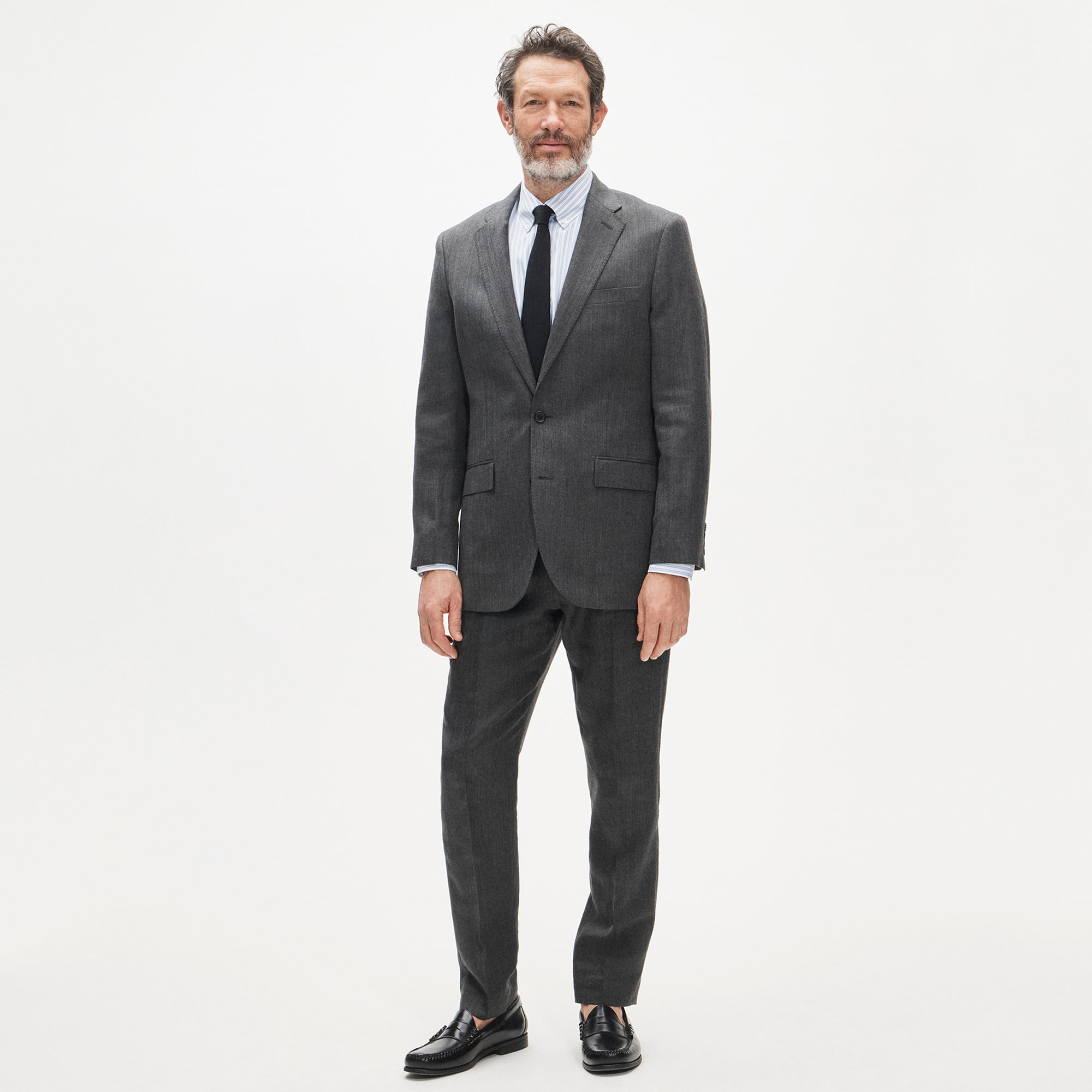  Ludlow Slim-fit suit jacket in English wool-linen blend