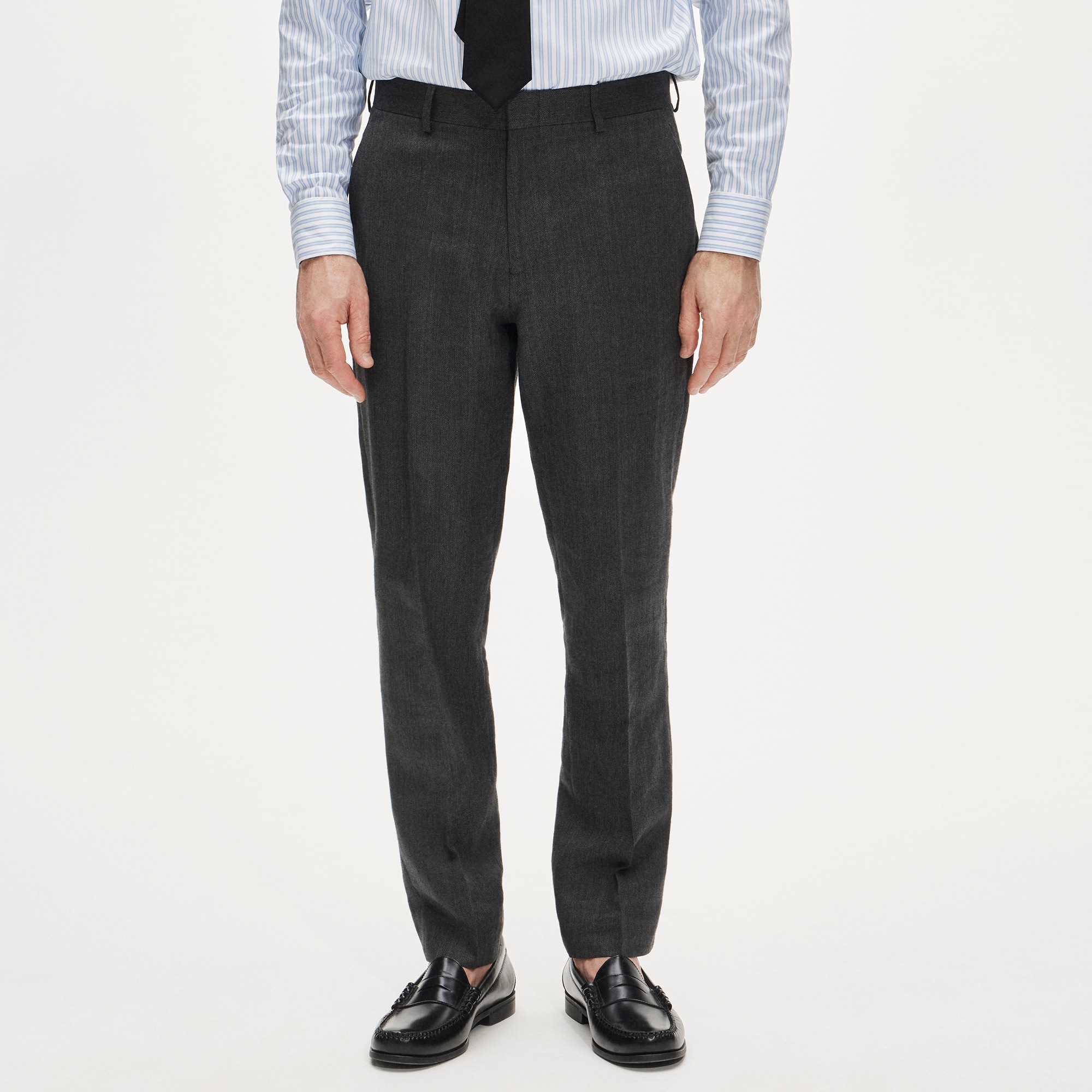 Ludlow Slim-fit suit pant in English wool-linen blend