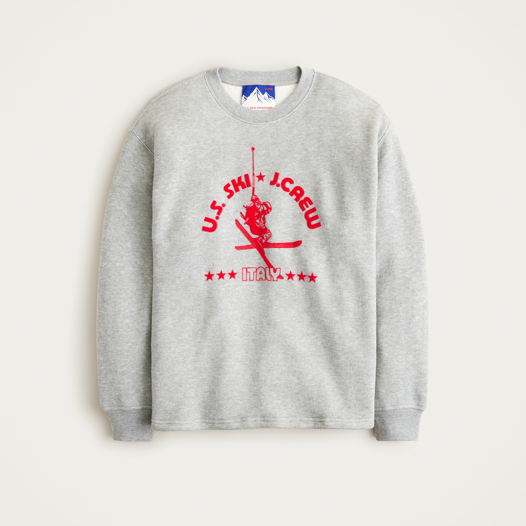 U.S. Ski & Snowboard by J.Crew heritage terry graphic crewneck sweatshirt