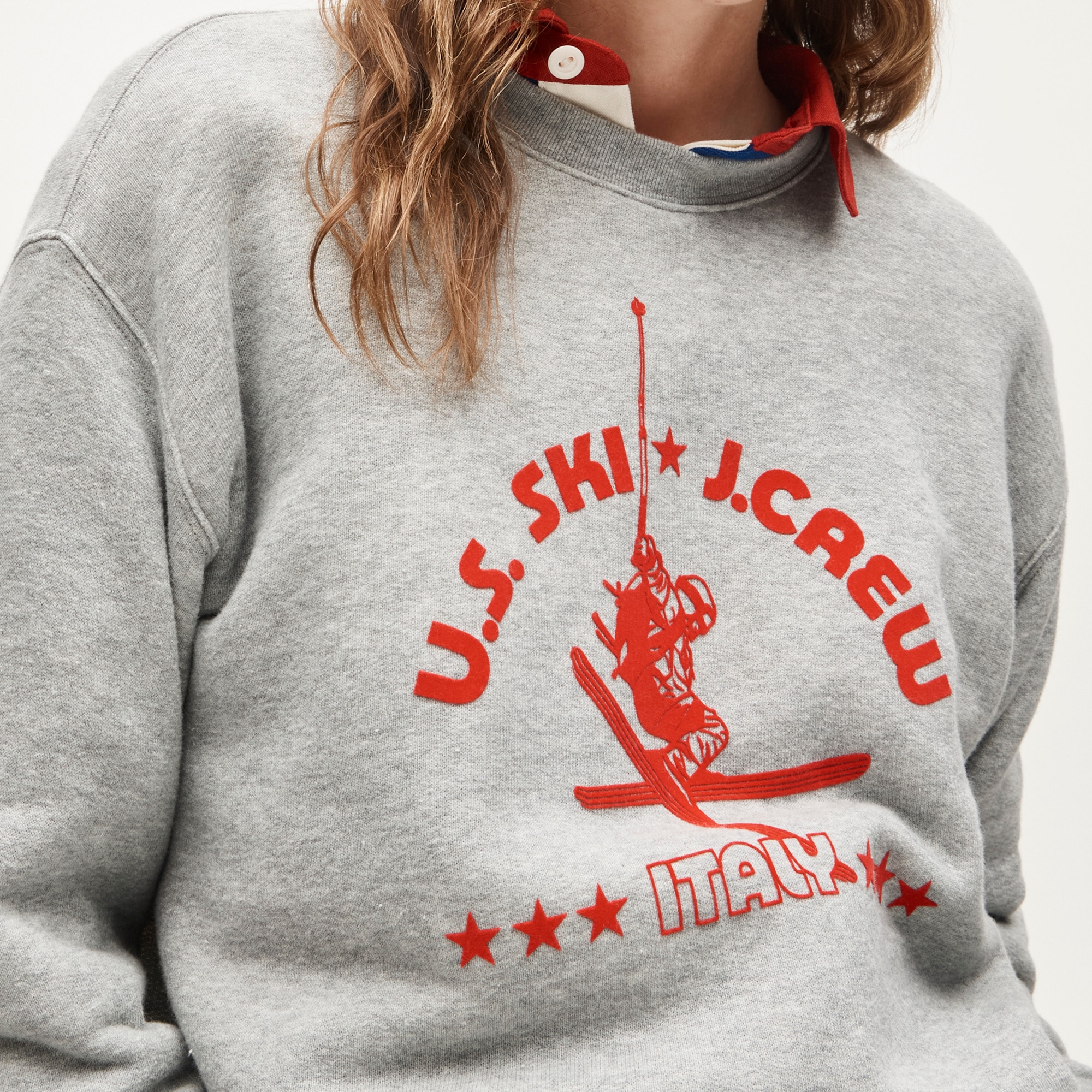 U.S. Ski & Snowboard By J.Crew Heritage Terry Graphic Crewneck