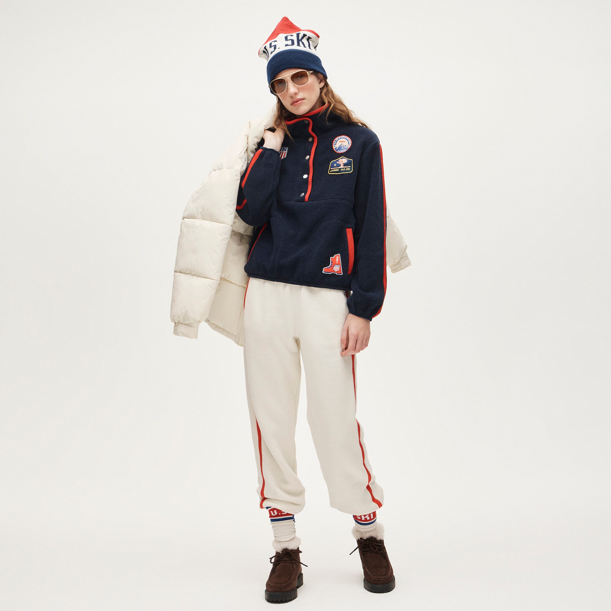 U.S. Ski & Snowboard By J.Crew Warm-up Fleece Pullover For Women