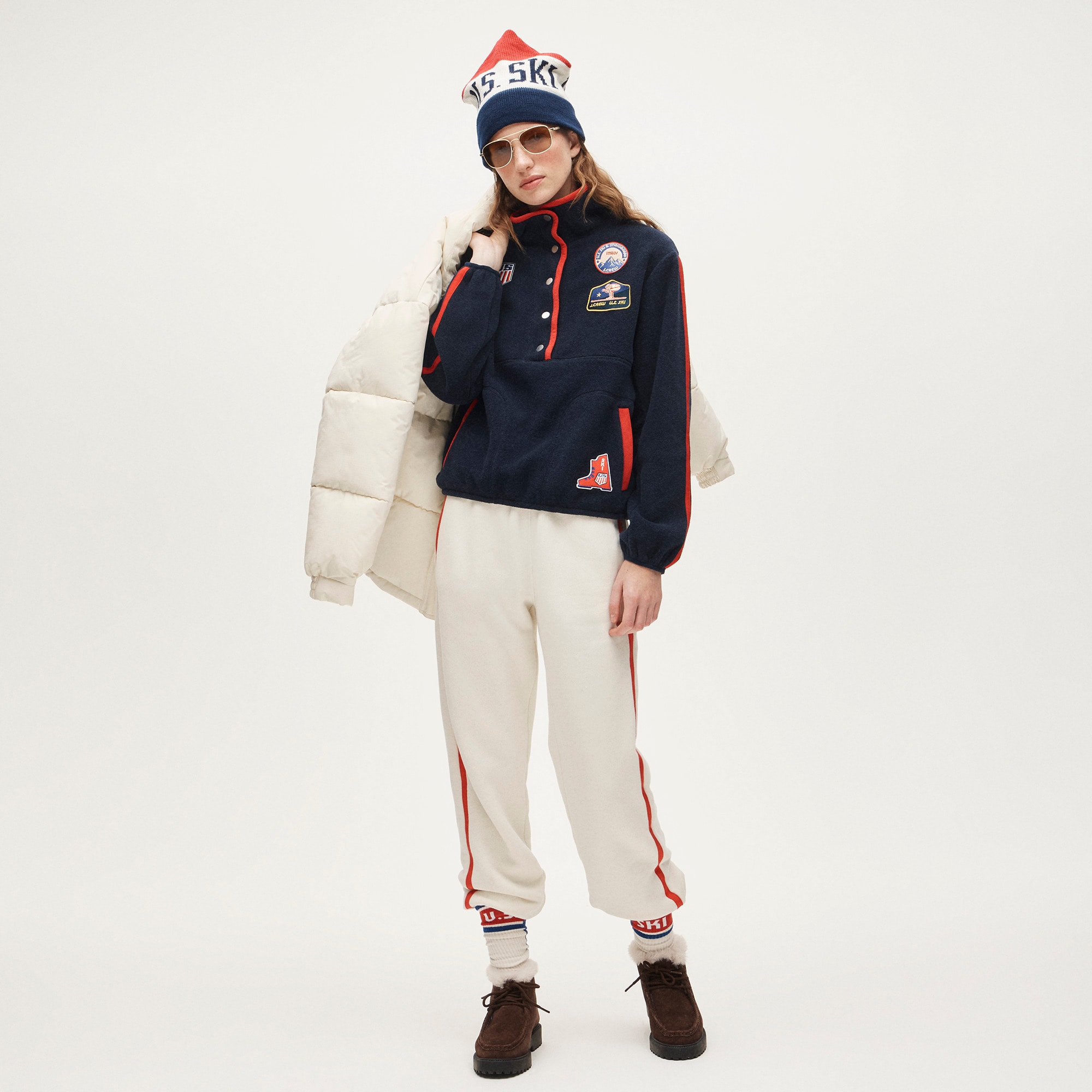 U.S. Ski & Snowboard by J.Crew warm-up fleece pullover