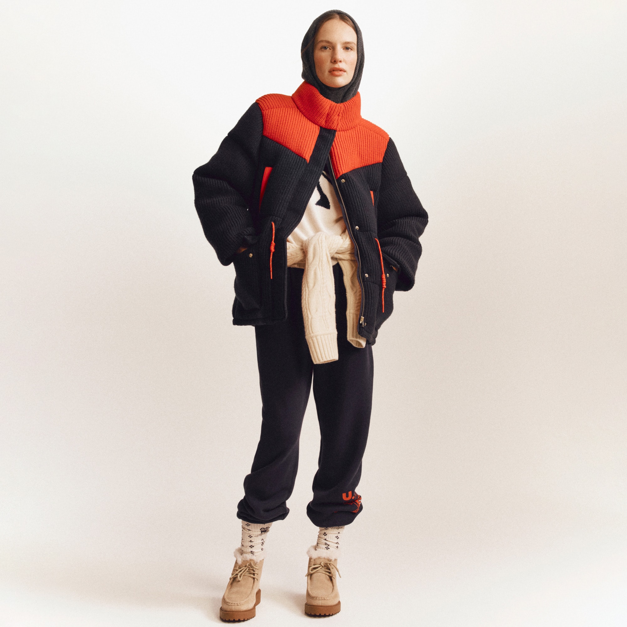 【Americana×JM コラボ】USAJA SWEATPANTS U.S. Ski & Snowboard By J.Crew Heritage Terry Graphic Jogger Pant