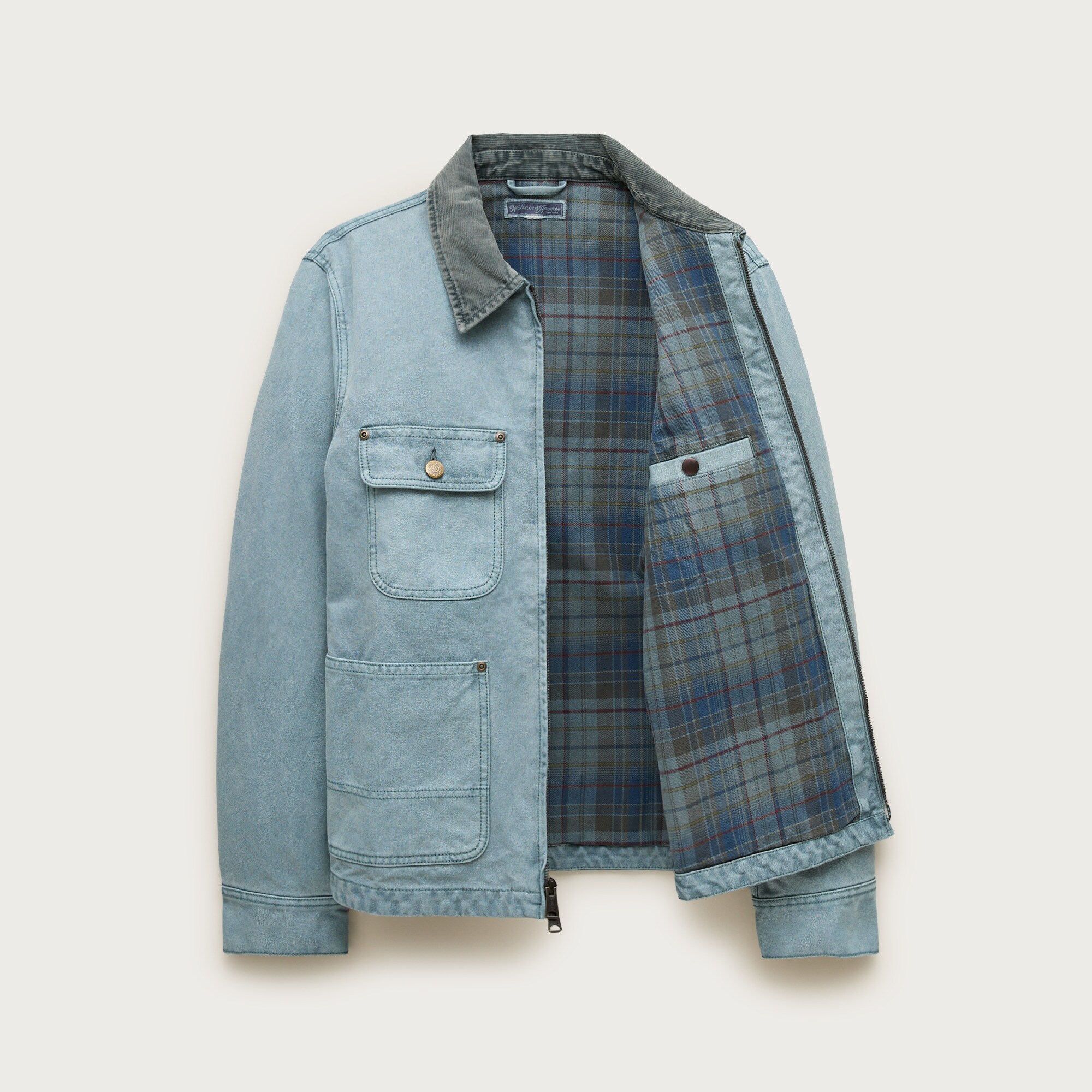 Wallace & Barnes Zip-front Chore Jacket For Men | J.Crew