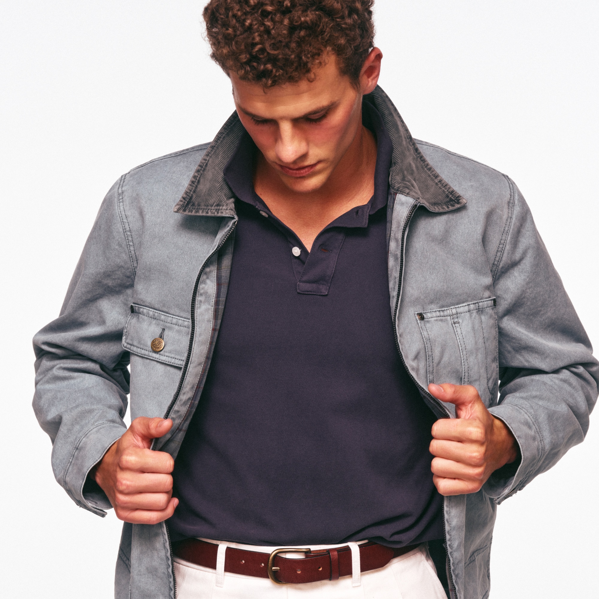 Wallace & Barnes Zip-front Chore Jacket For Men | J.Crew