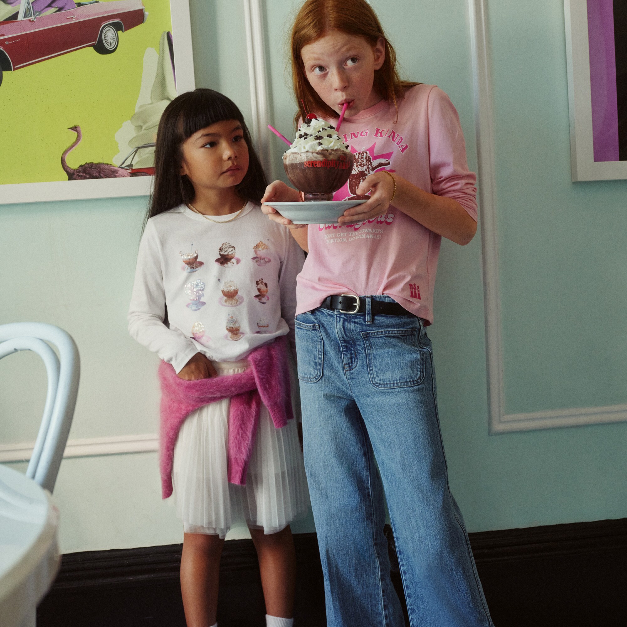 Serendipity 3® X Crewcuts Outrageous banana split graphic T-shirt