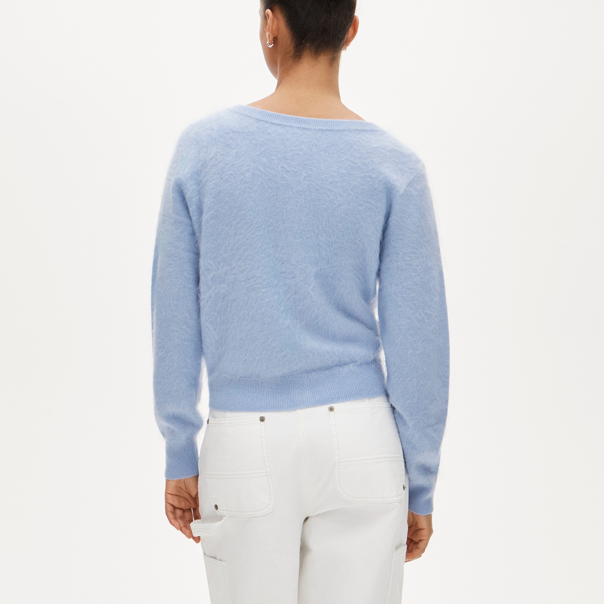 Drawer*20AW 9Gウールカシミヤアゼニット 2 くすみブルー Othello Cardigan - Sea Green - Alpaca - Sézane