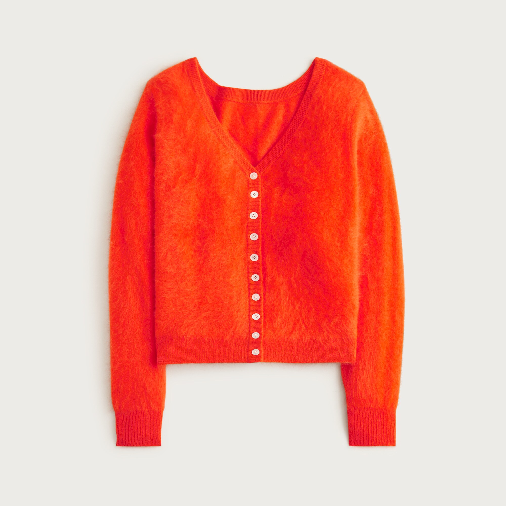 Brushed cashmere relaxed-fit reversible cardigan