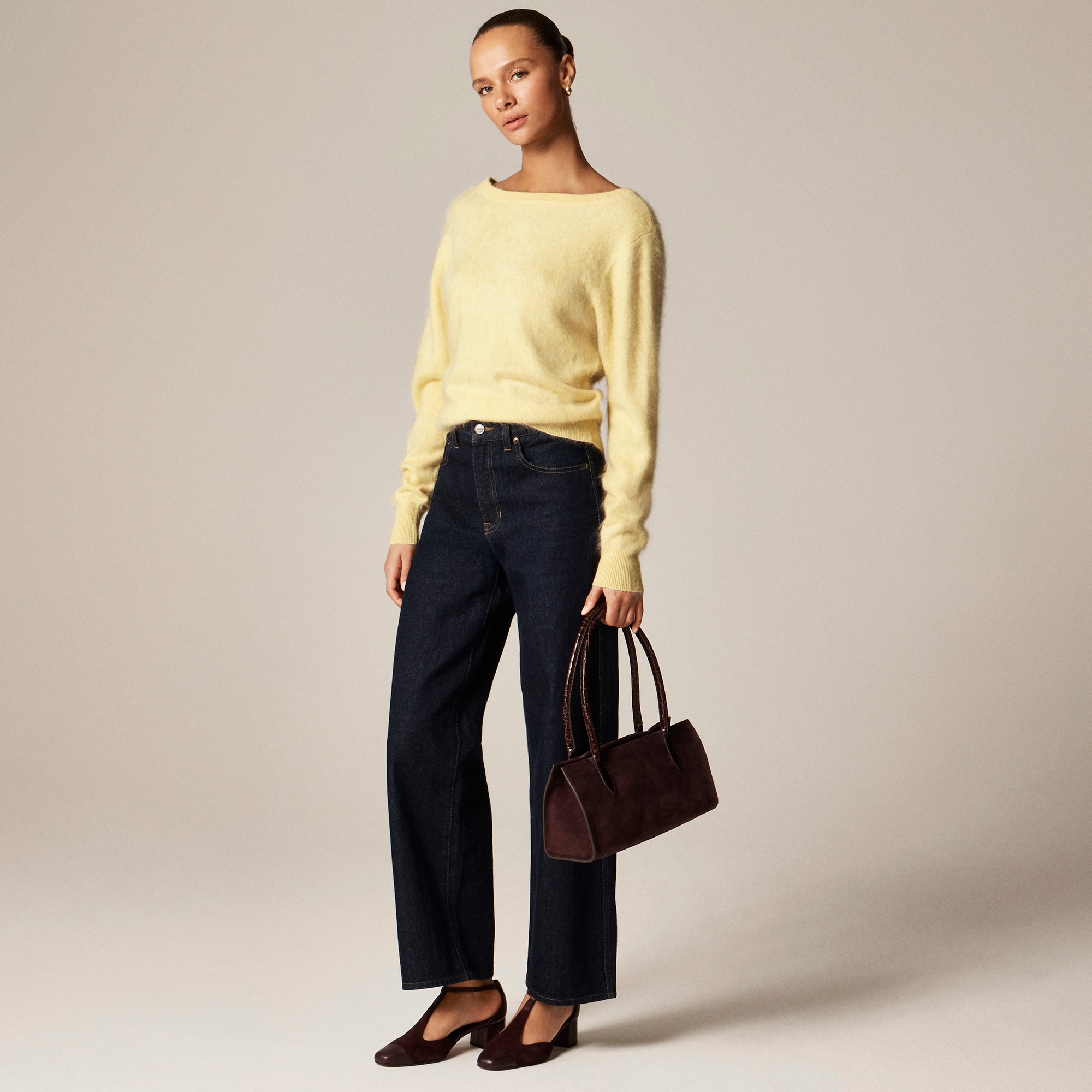 Brushed cashmere relaxed-fit reversible cardigan - image 3