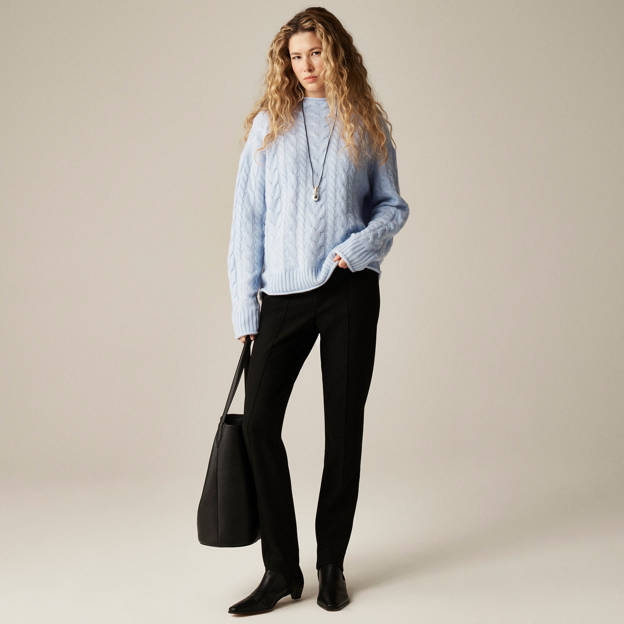 Cashmere cable-knit 2025 Rollneck™ sweater