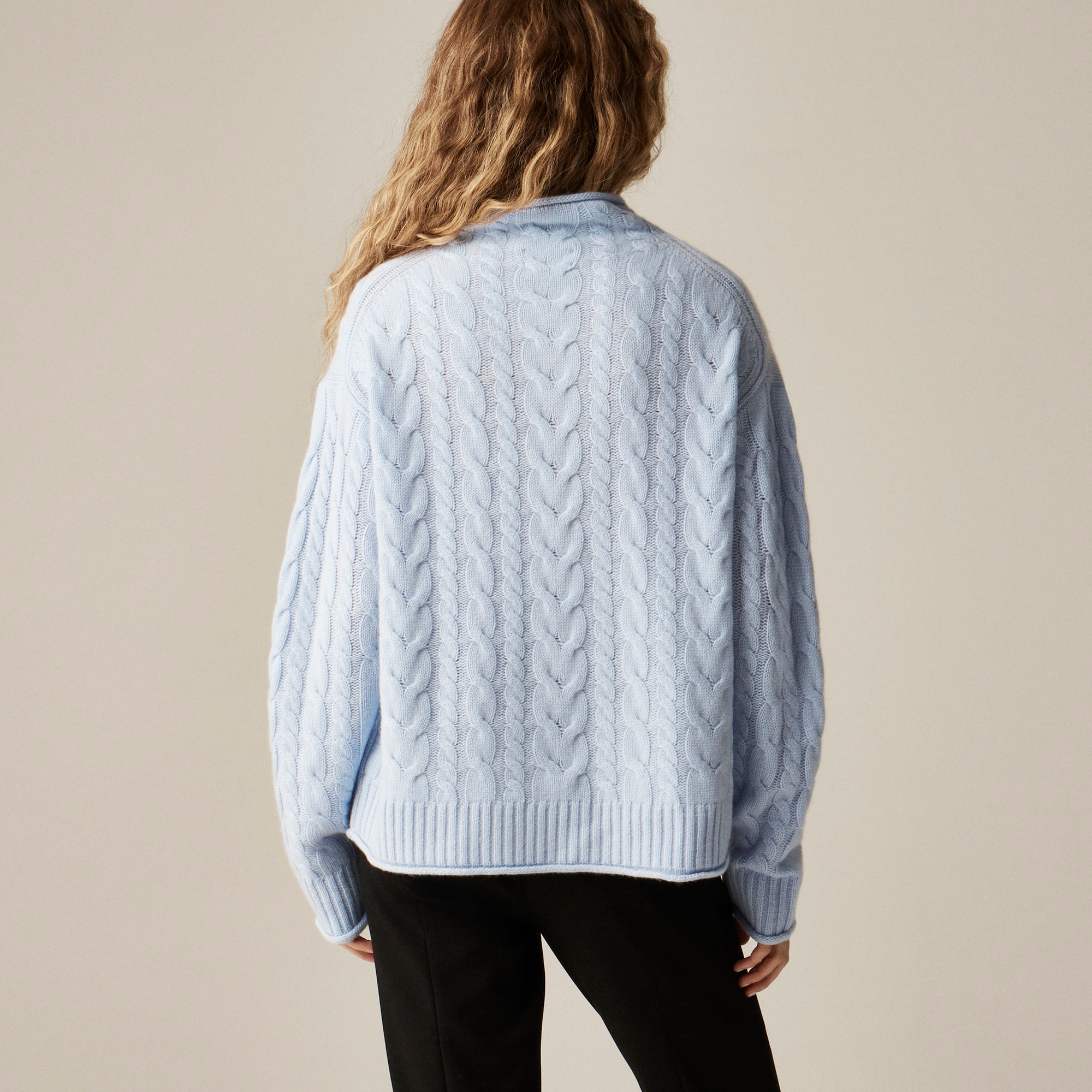 Cashmere cable-knit 2025 Rollneck™ sweater