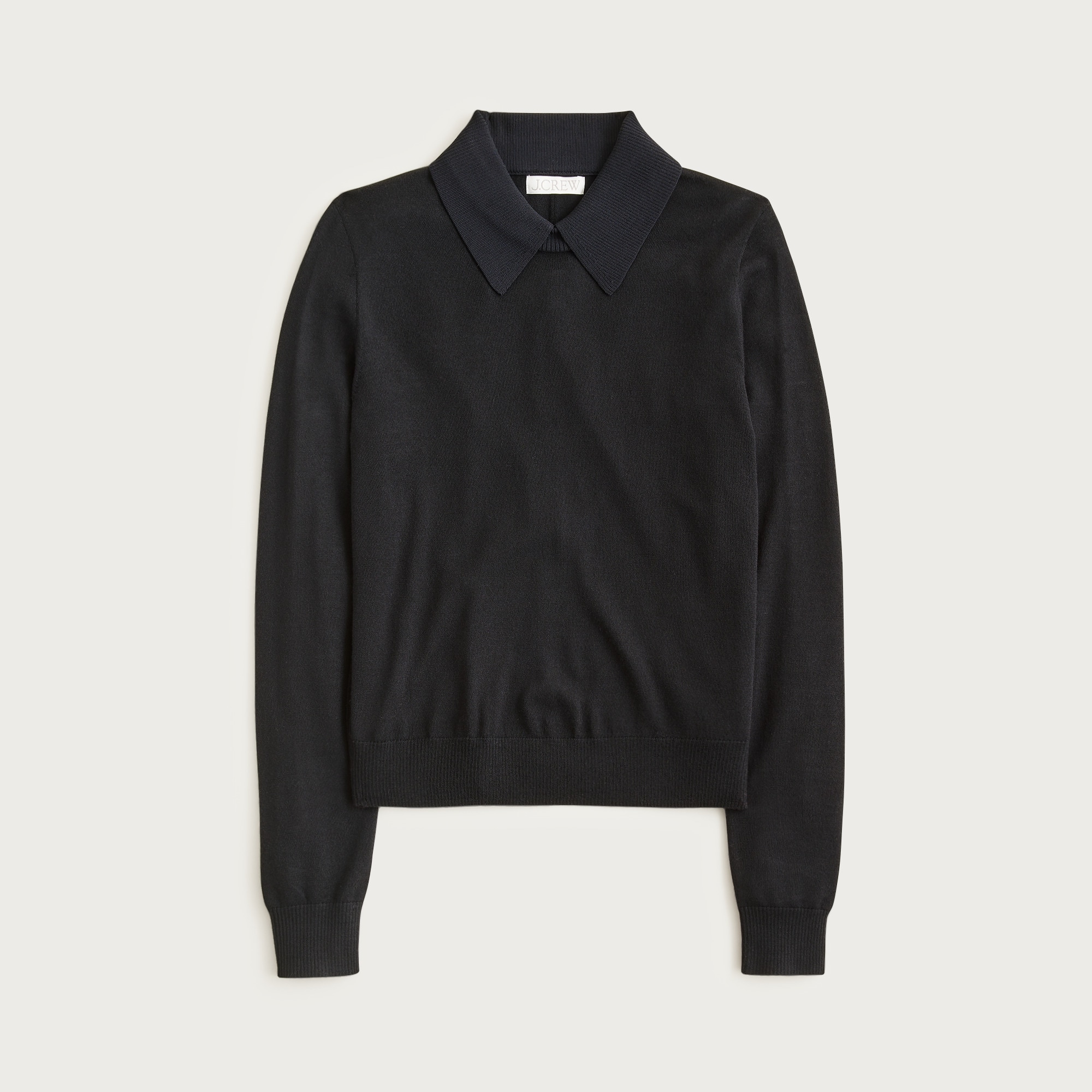 womens Carolyn collared sweater in merino wool