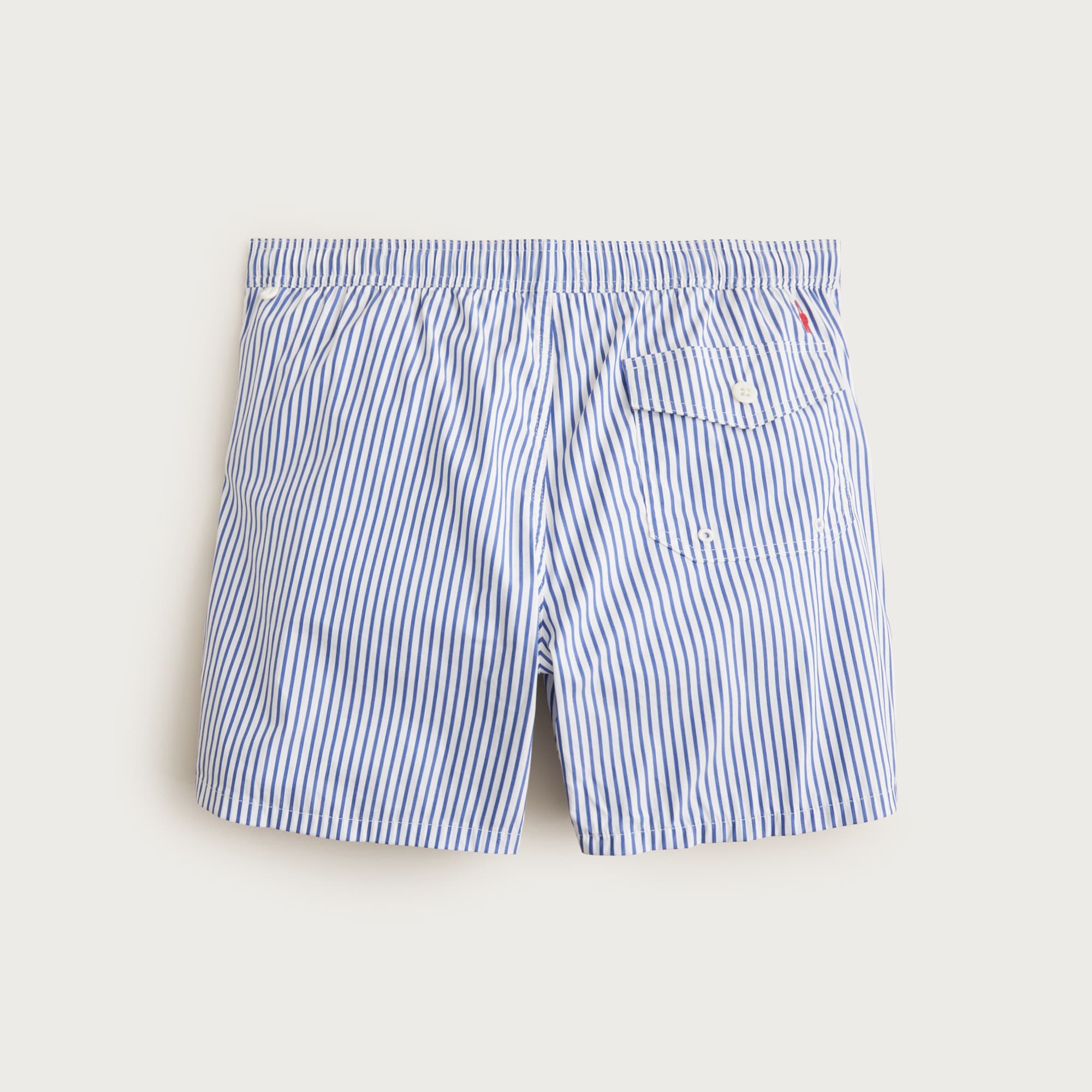 6" stretch swim trunk in cotton blend
