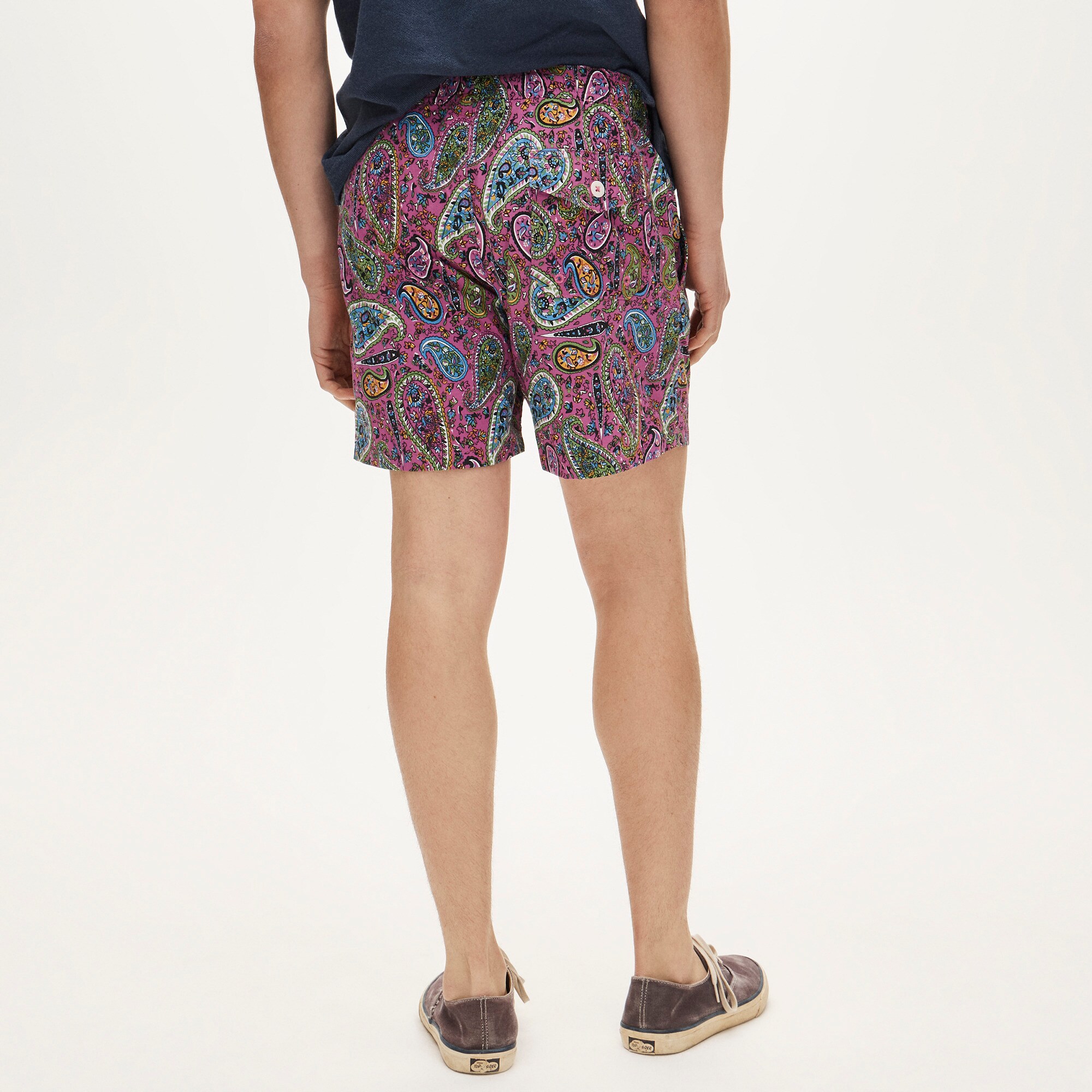 6" stretch swim trunk in print with ECONYL® nylon