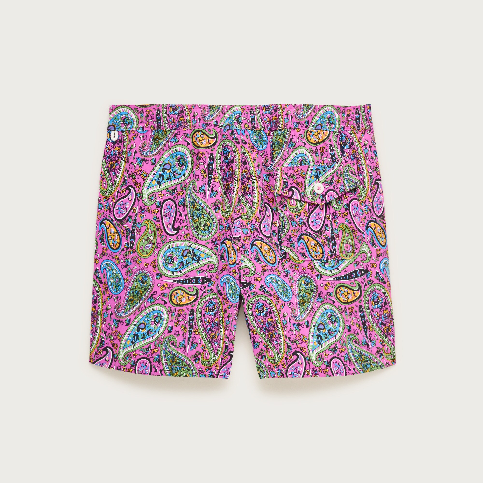 6" stretch swim trunk in print with ECONYL® nylon