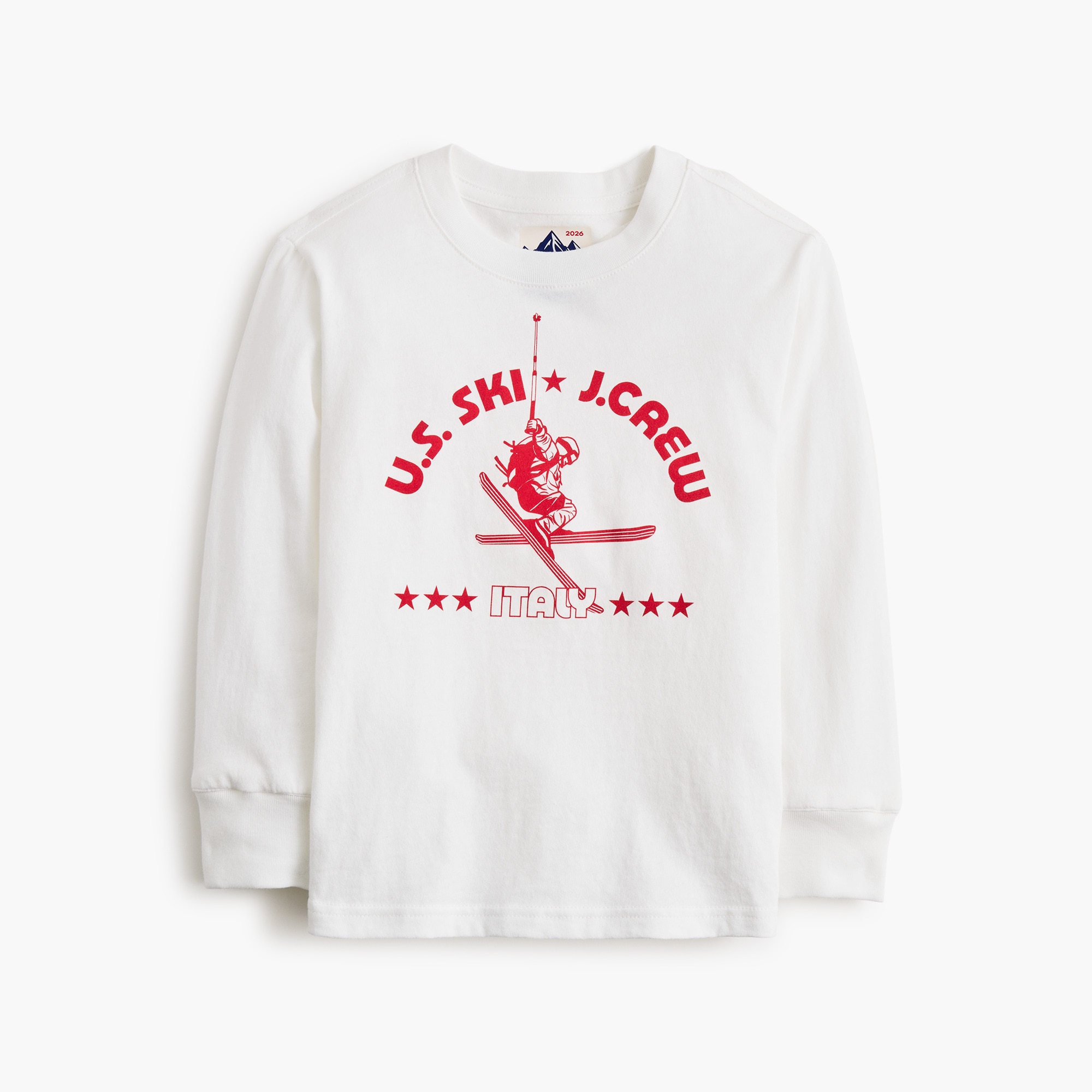 美品SEAシー　GRAPHIC L/S TEE（SKI）ショート丈カットソー SEA（シー）の「LOVE SKI L/S TEE（Tシャツ/カットソー）」 - WEAR