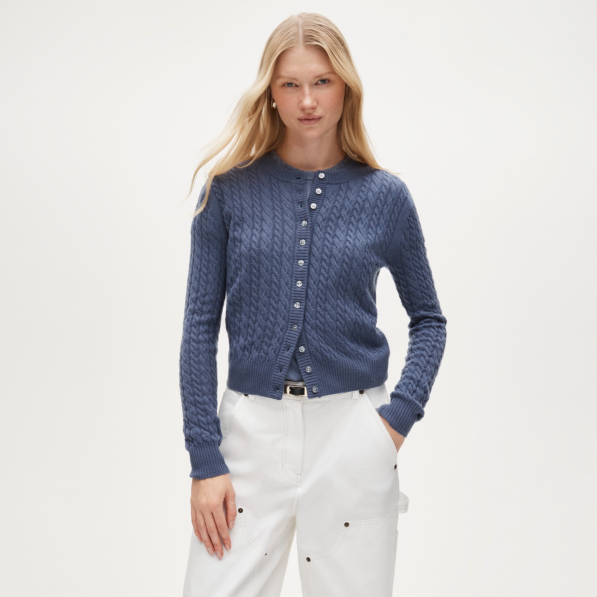 Perfect cashmere cable-knit cardigan