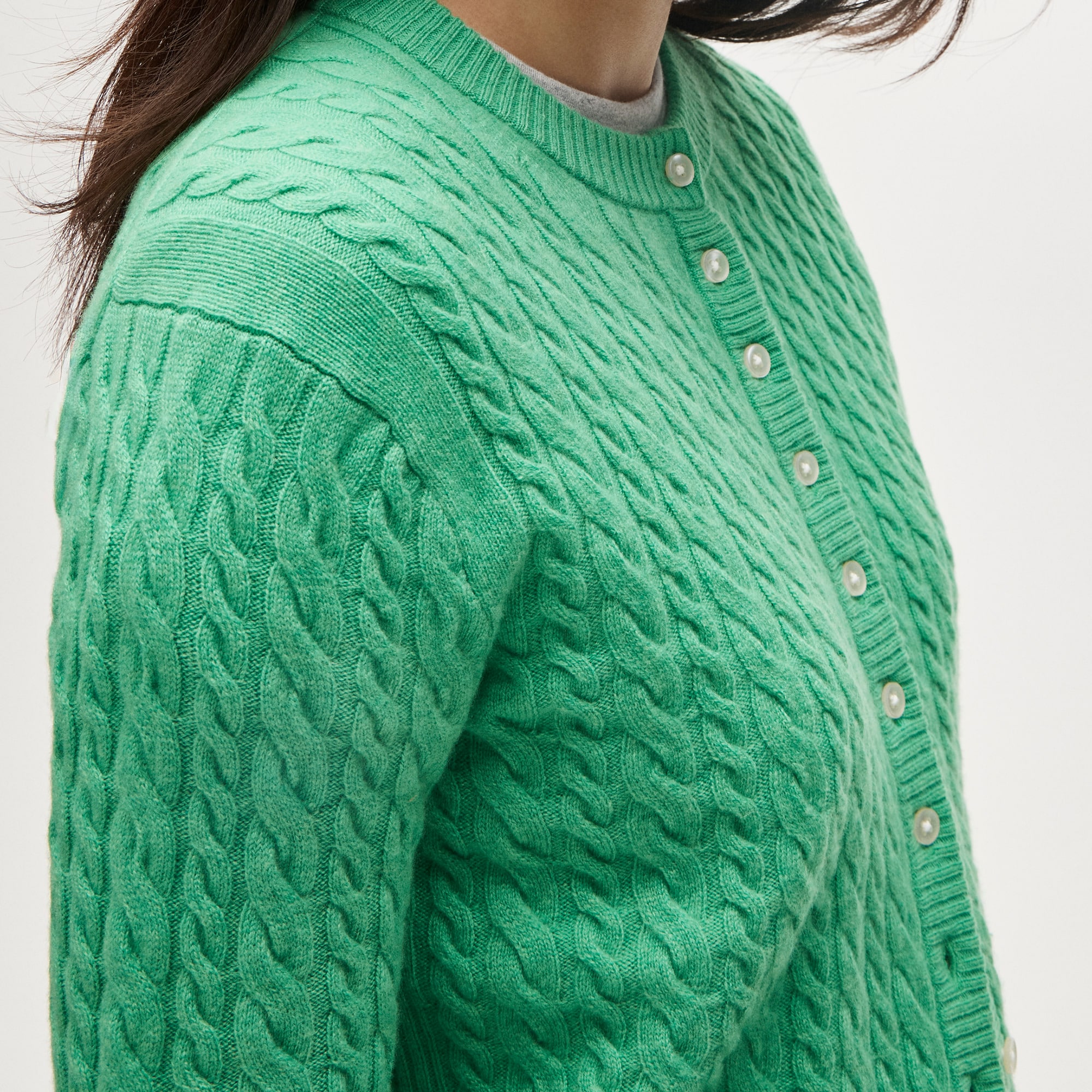 Perfect cashmere cable-knit cardigan - image 5
