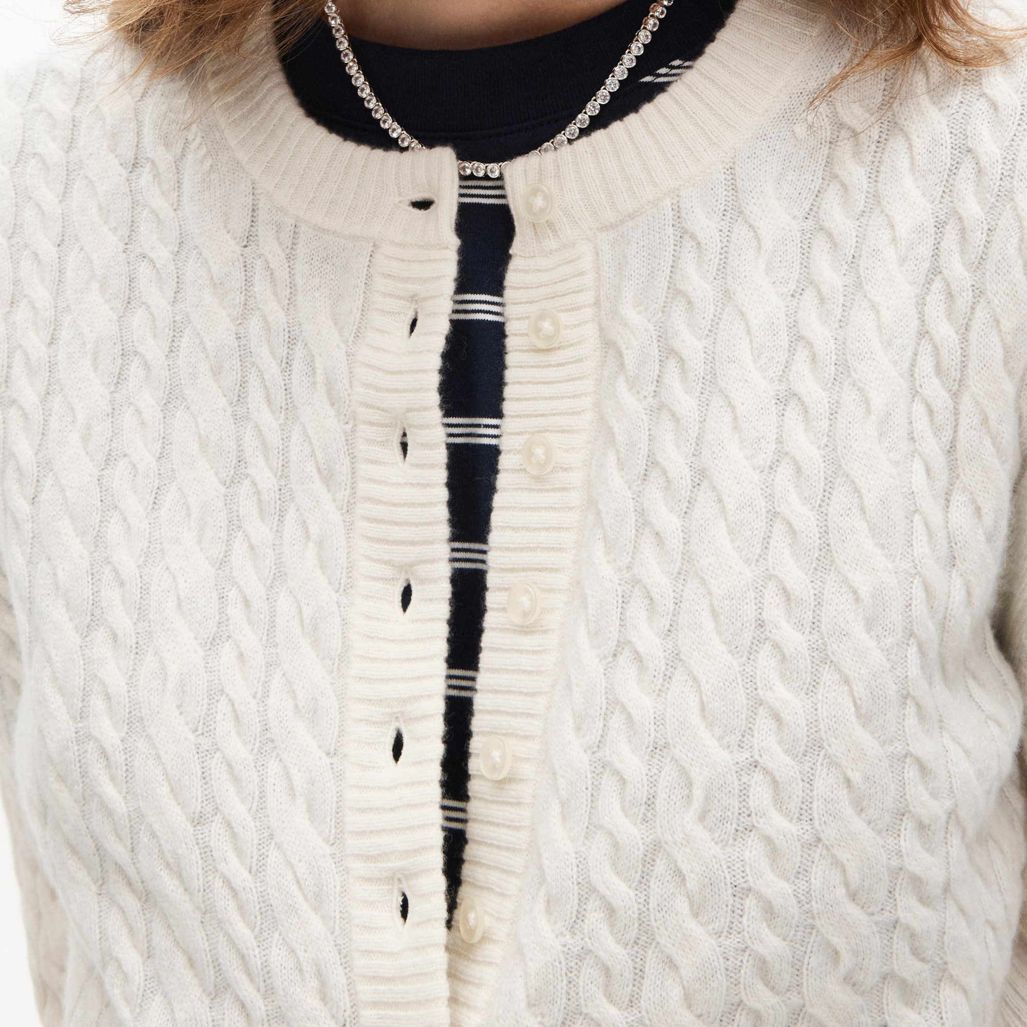 Perfect cashmere cable-knit cardigan