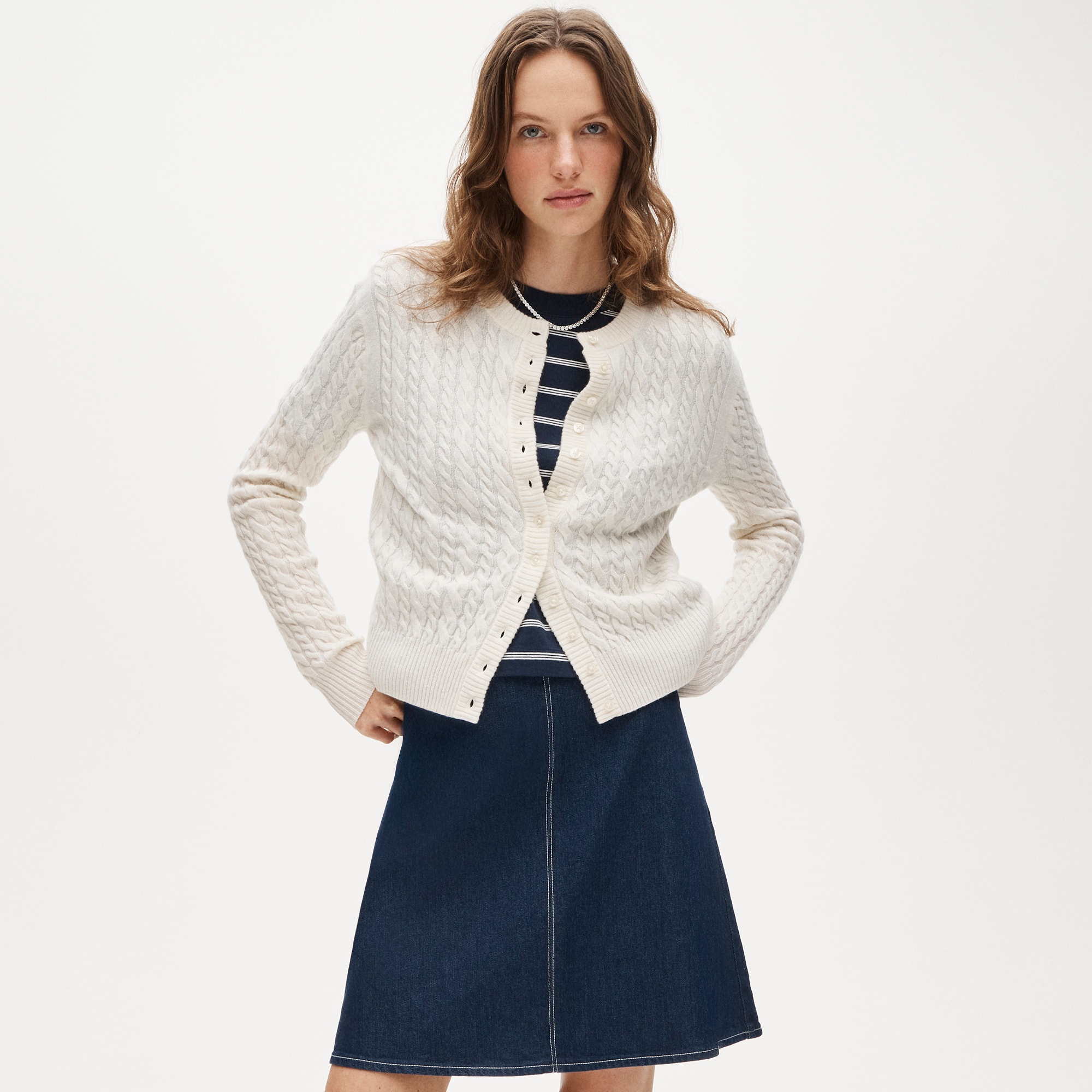 womens Perfect cashmere cable-knit cardigan