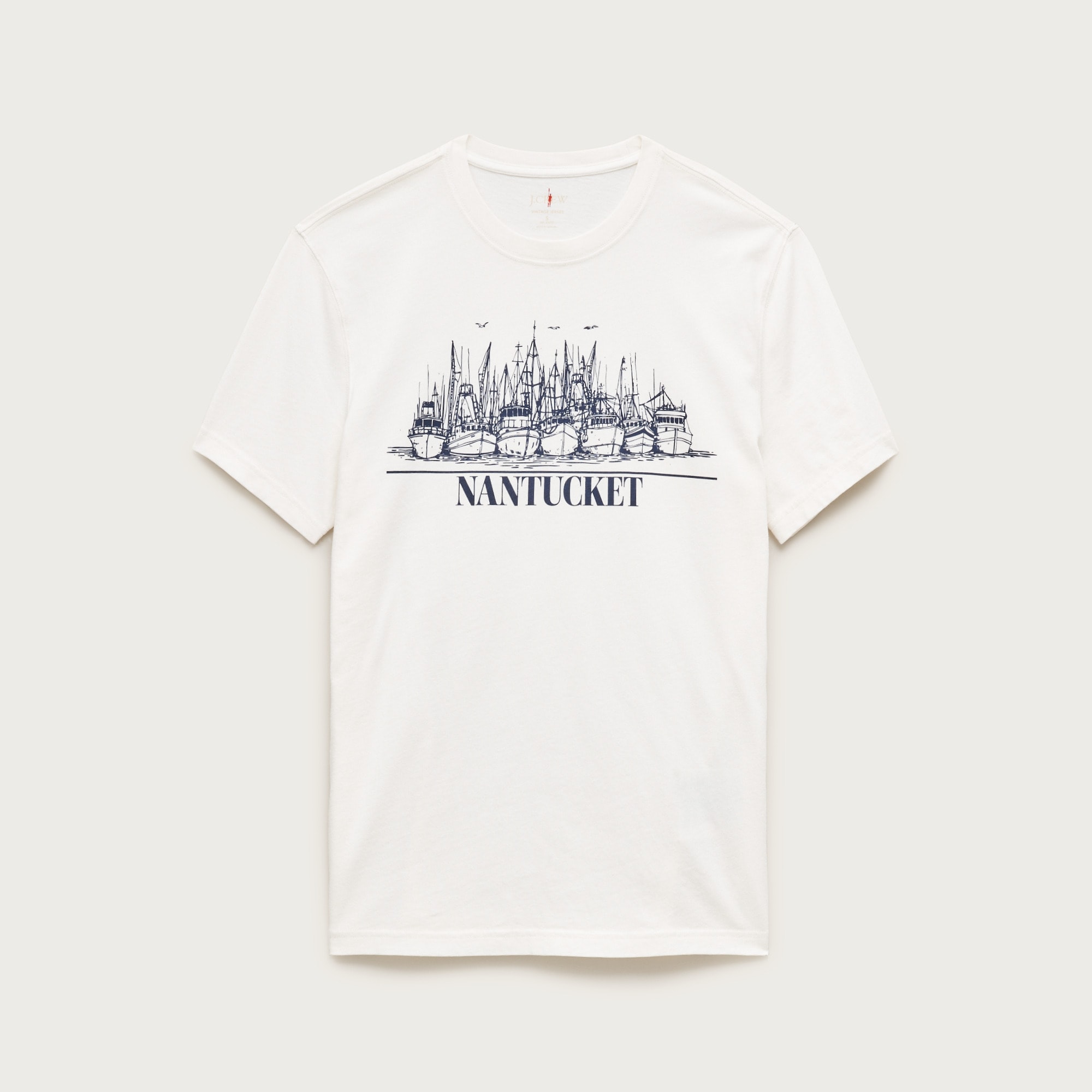 Vintage-wash cotton graphic T-shirt