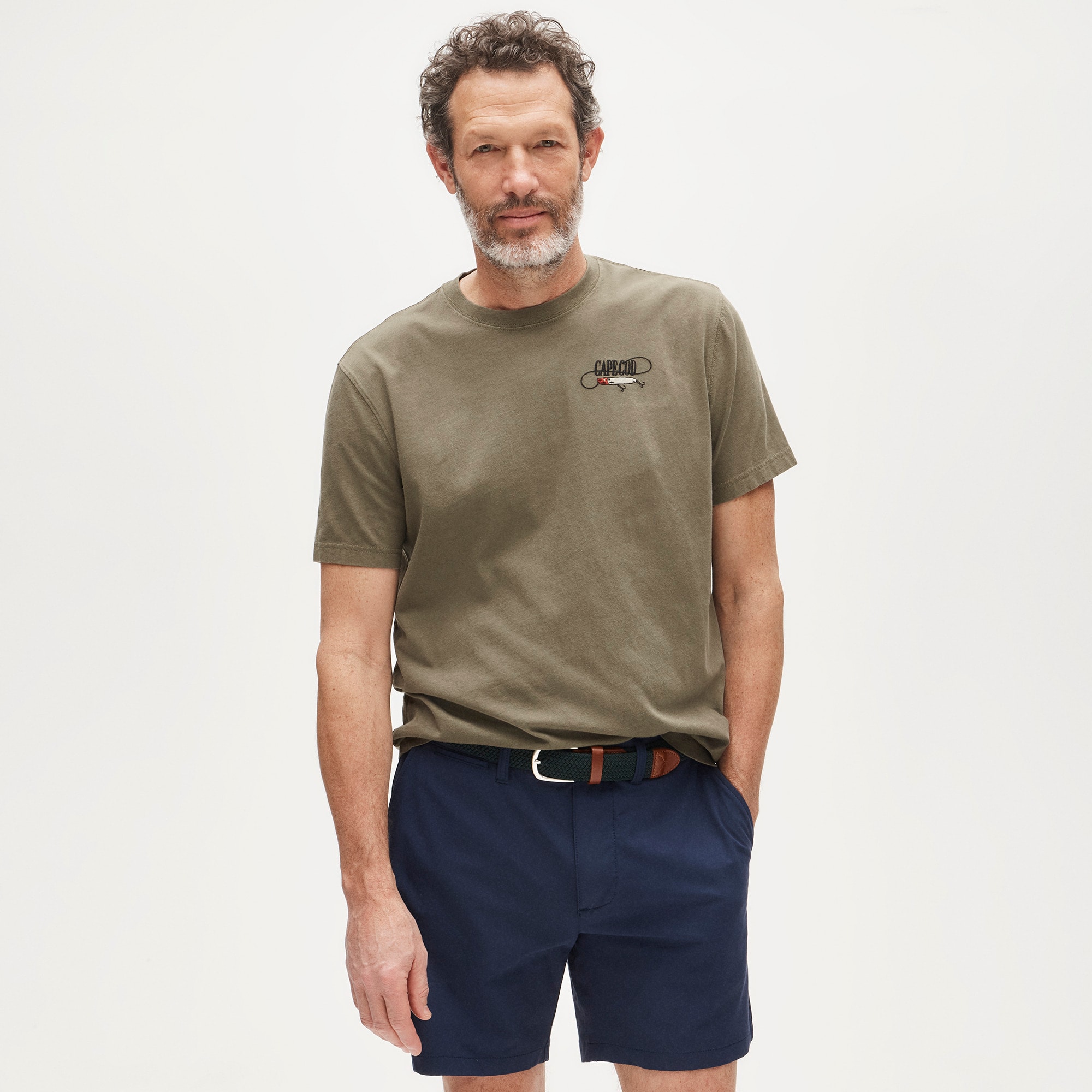 Vintage-wash Cotton Graphic T-shirt For Men | J.Crew