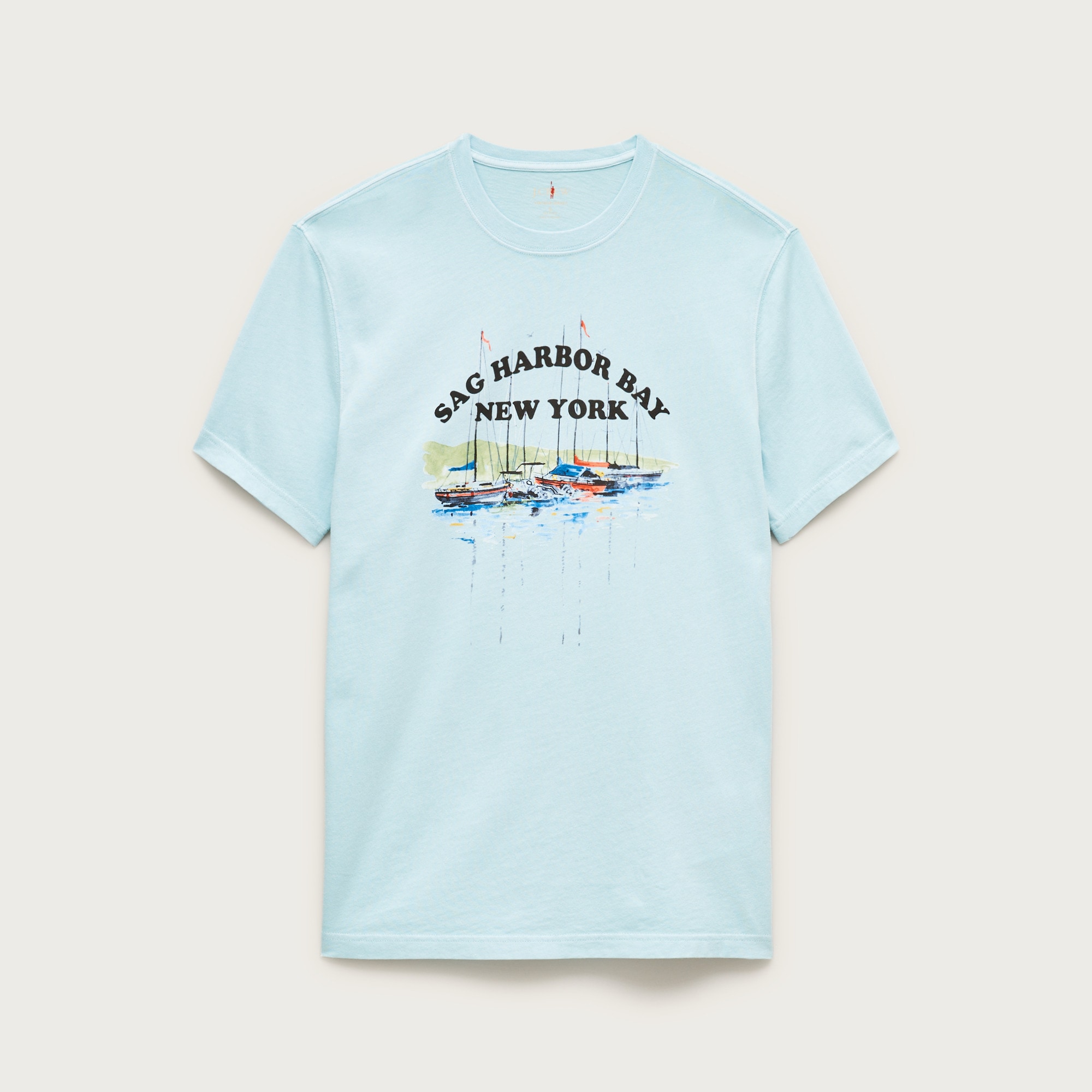 Vintage-wash cotton graphic T-shirt