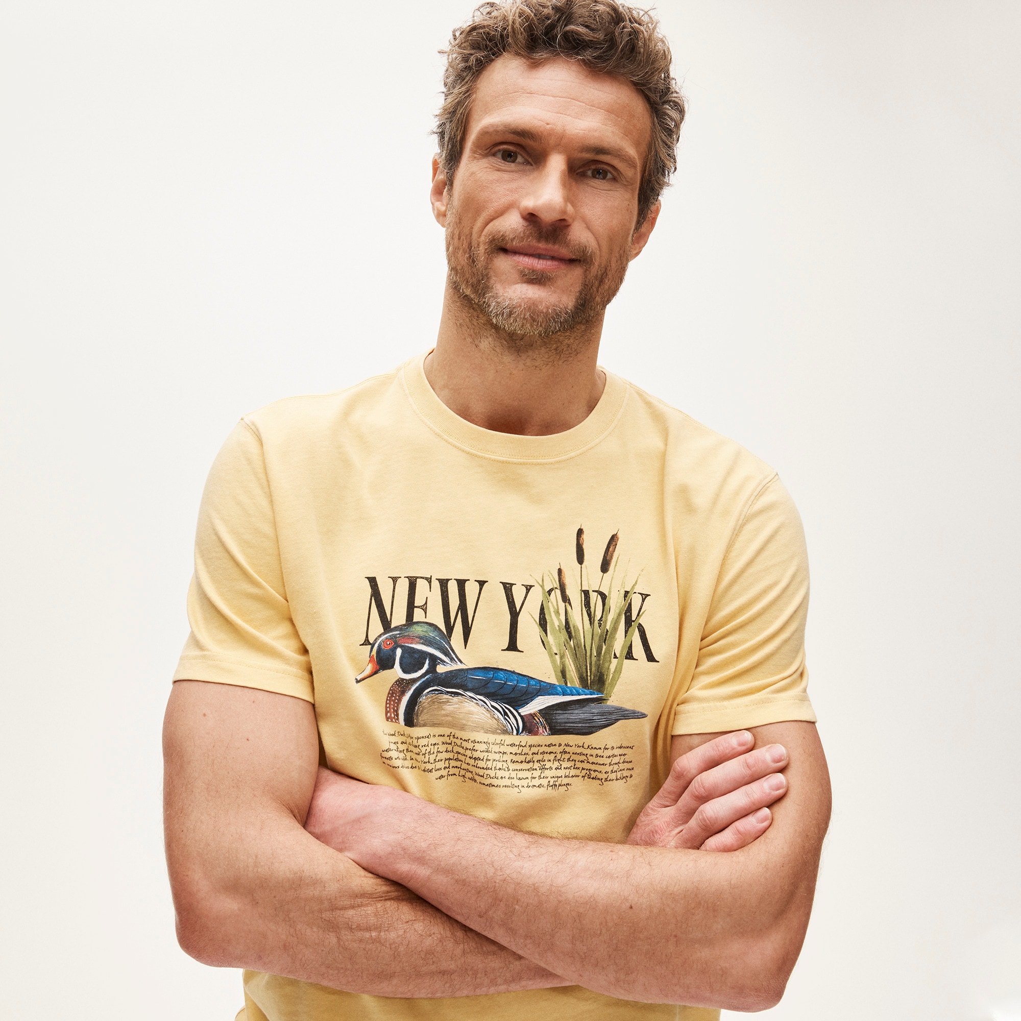 Vintage-wash Cotton Graphic T-shirt For Men | J.Crew