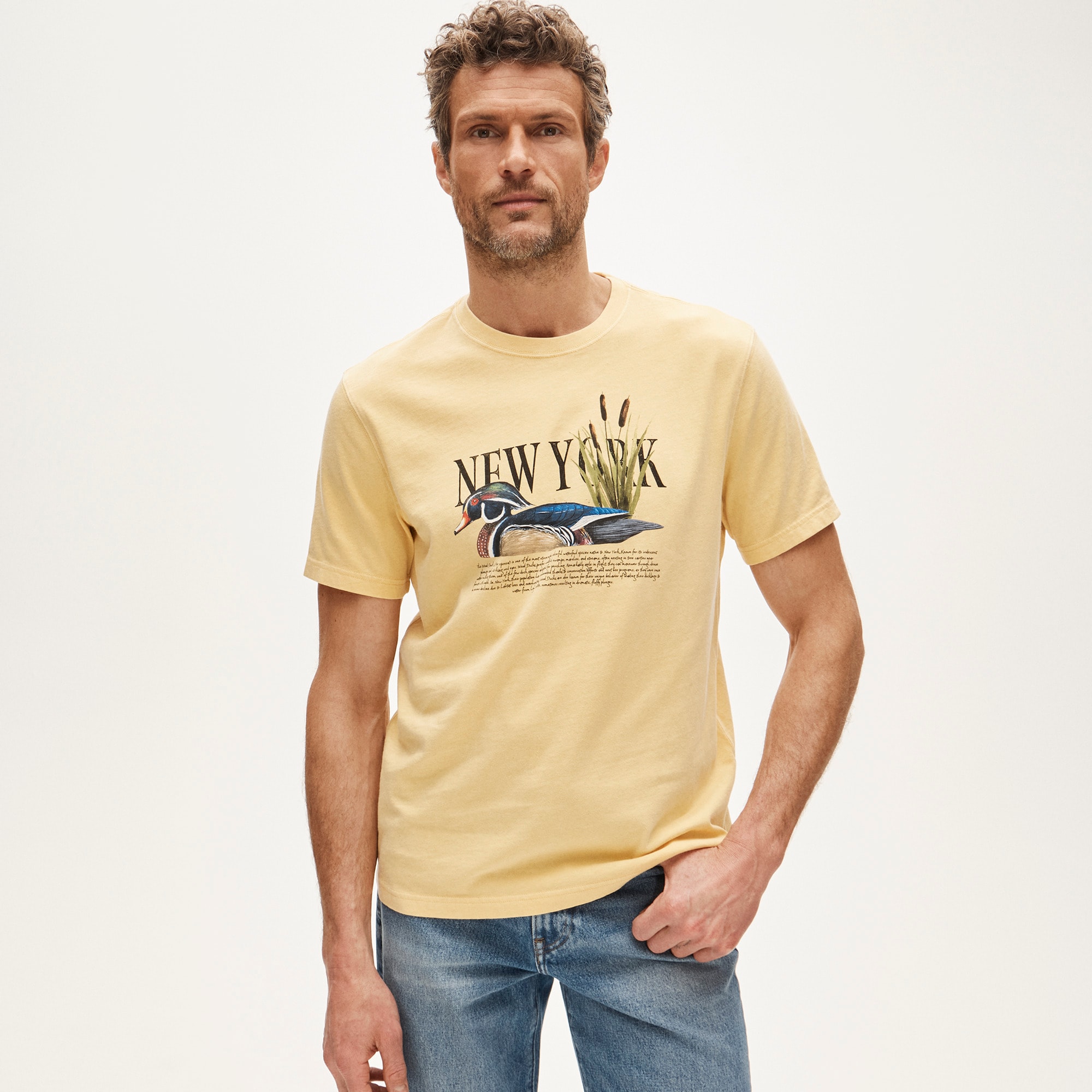 Vintage-wash cotton graphic T-shirt