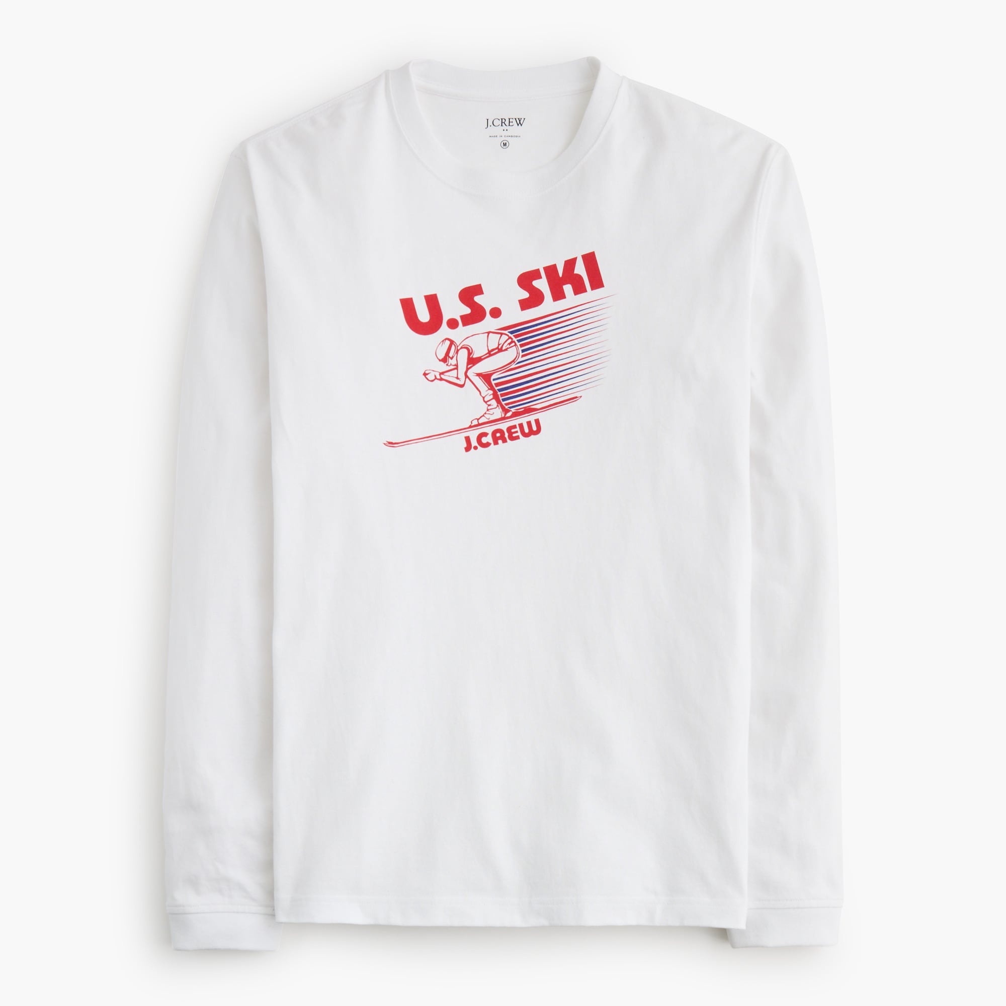 U.S. Ski & Snowboard by J.Crew long-sleeve vintage-wash graphic T-shirt