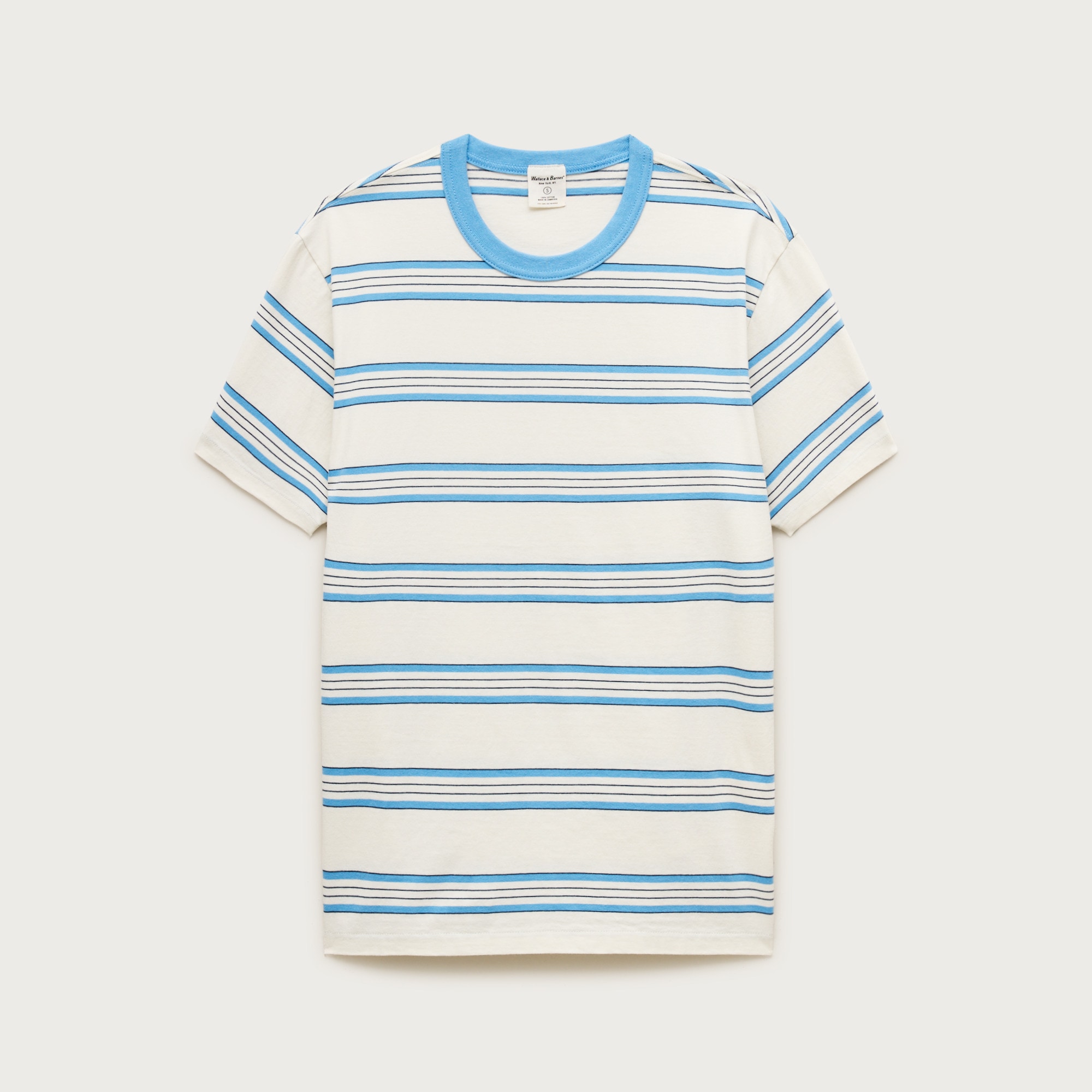 Wallace & Barnes heritage-weight cotton T-shirt in stripe