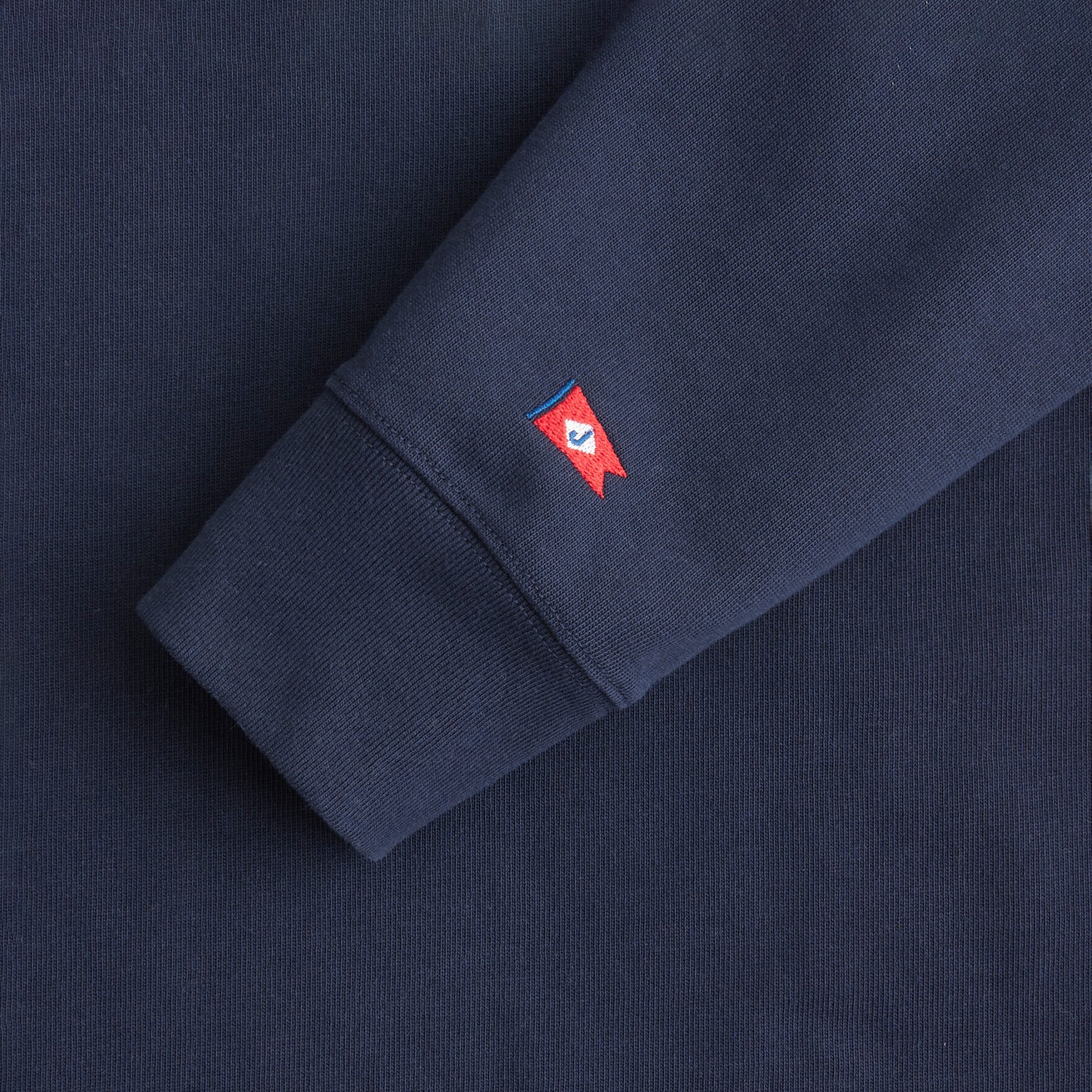 Rugby shirt with striped oxford collar