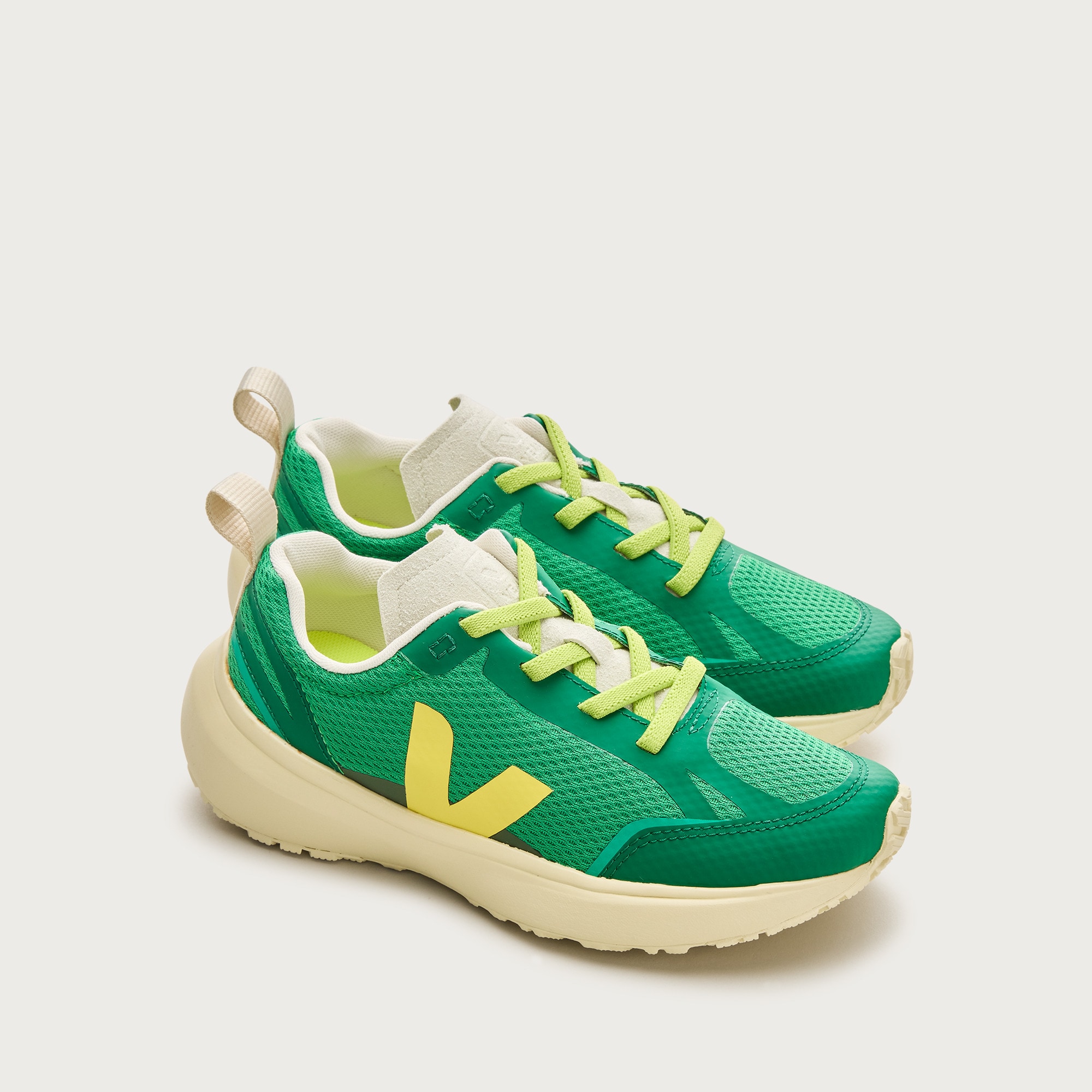 Kids' Veja™ canary lace-up sneakers