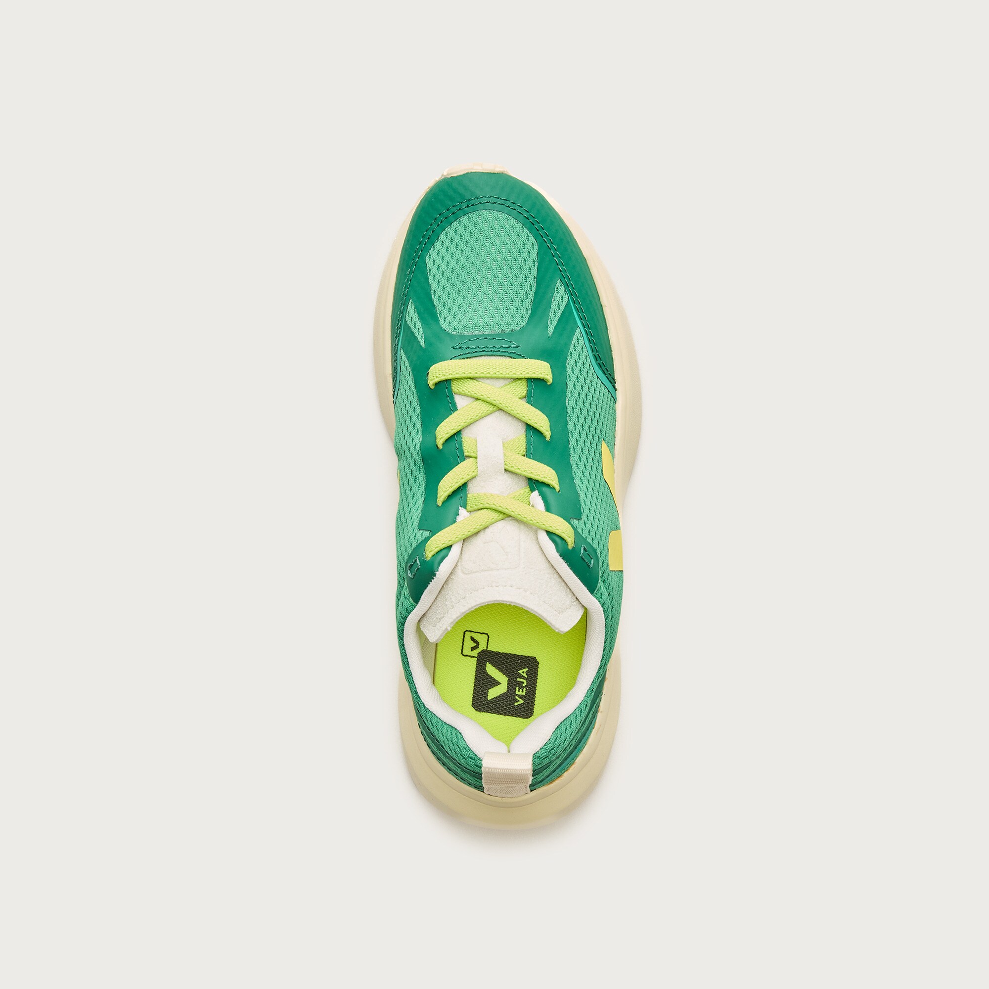 Kids' Veja™ canary lace-up sneakers