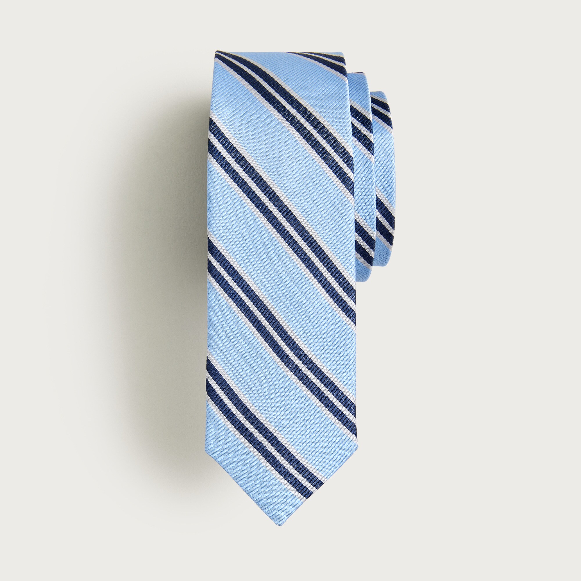 Kids' silk tie in stripe