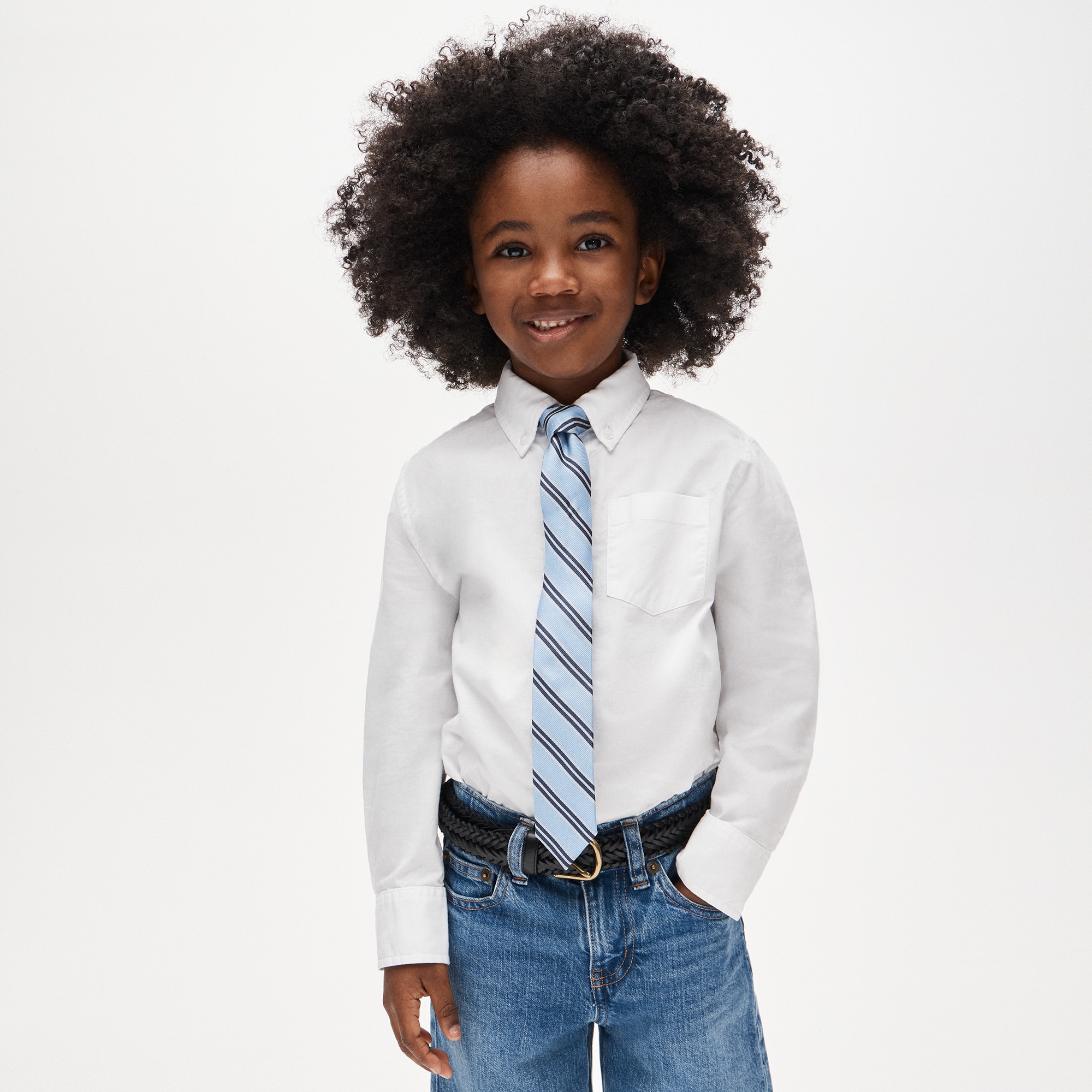 boys Kids' silk tie in stripe