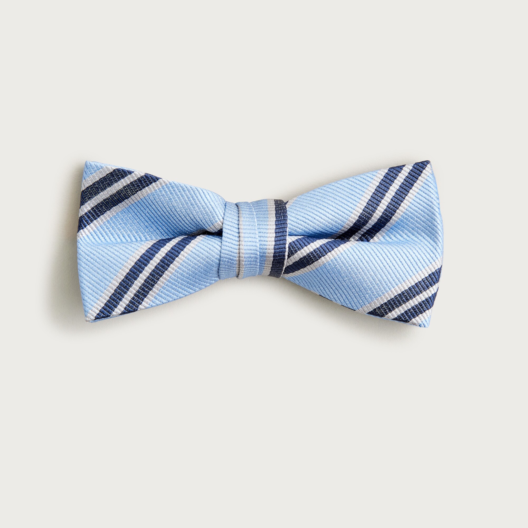 Kids' silk bow tie in stripe
