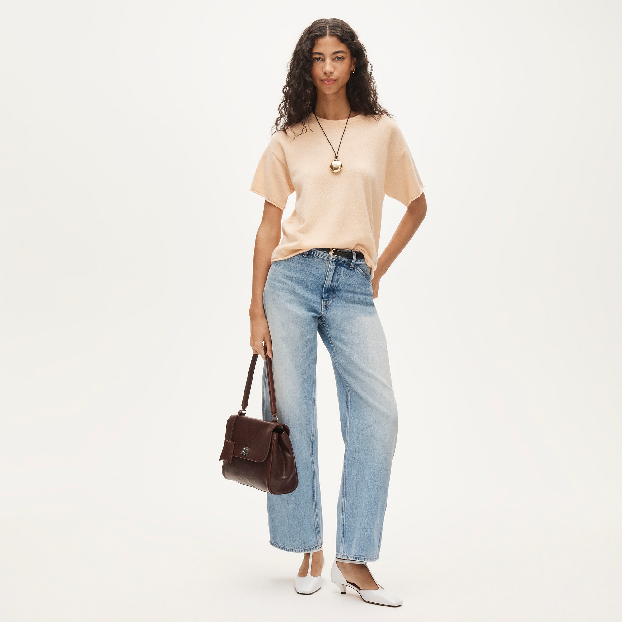 Cashmere Relaxed T-shirt For Women | J.Crew