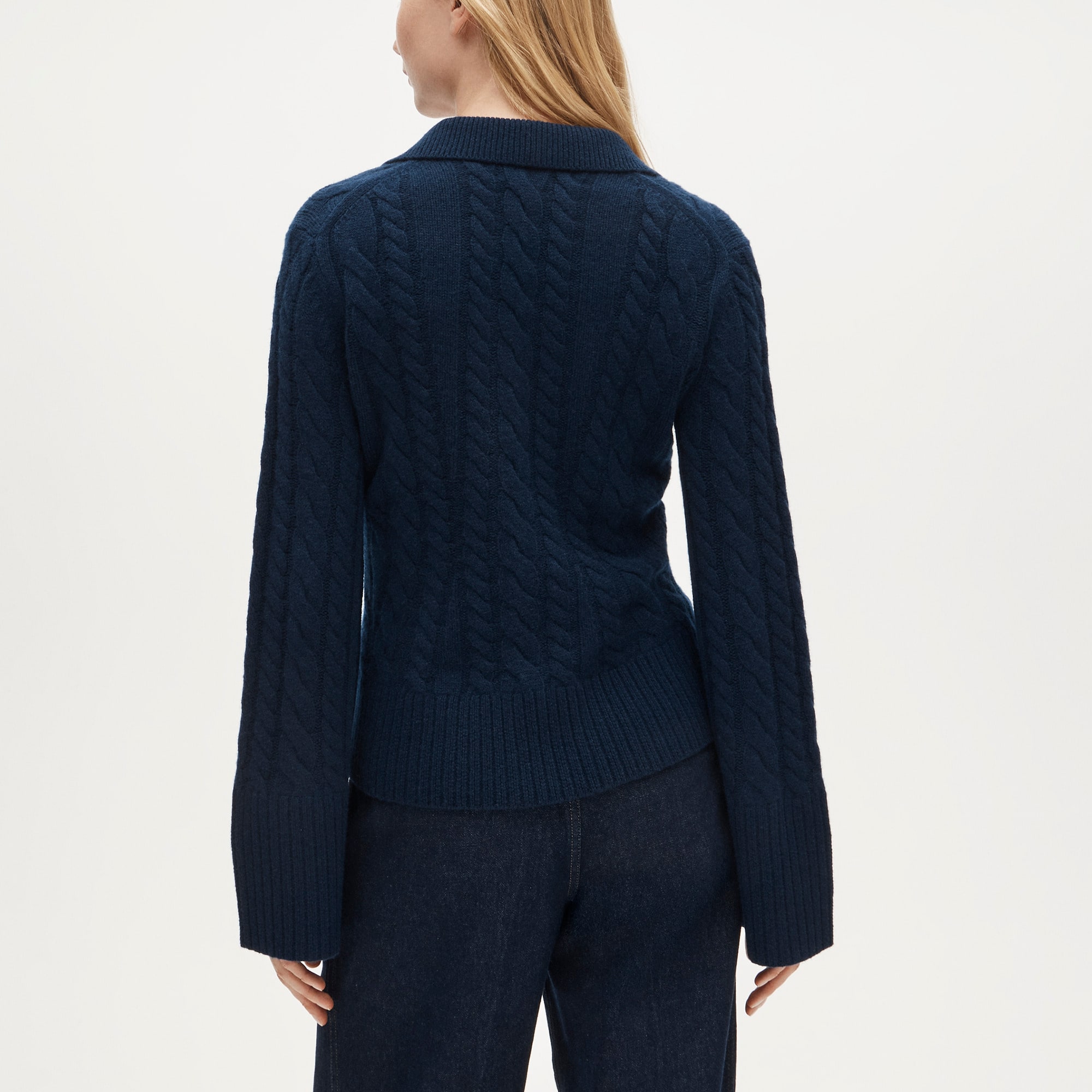 Collection cashmere twisted cable-knit cardigan