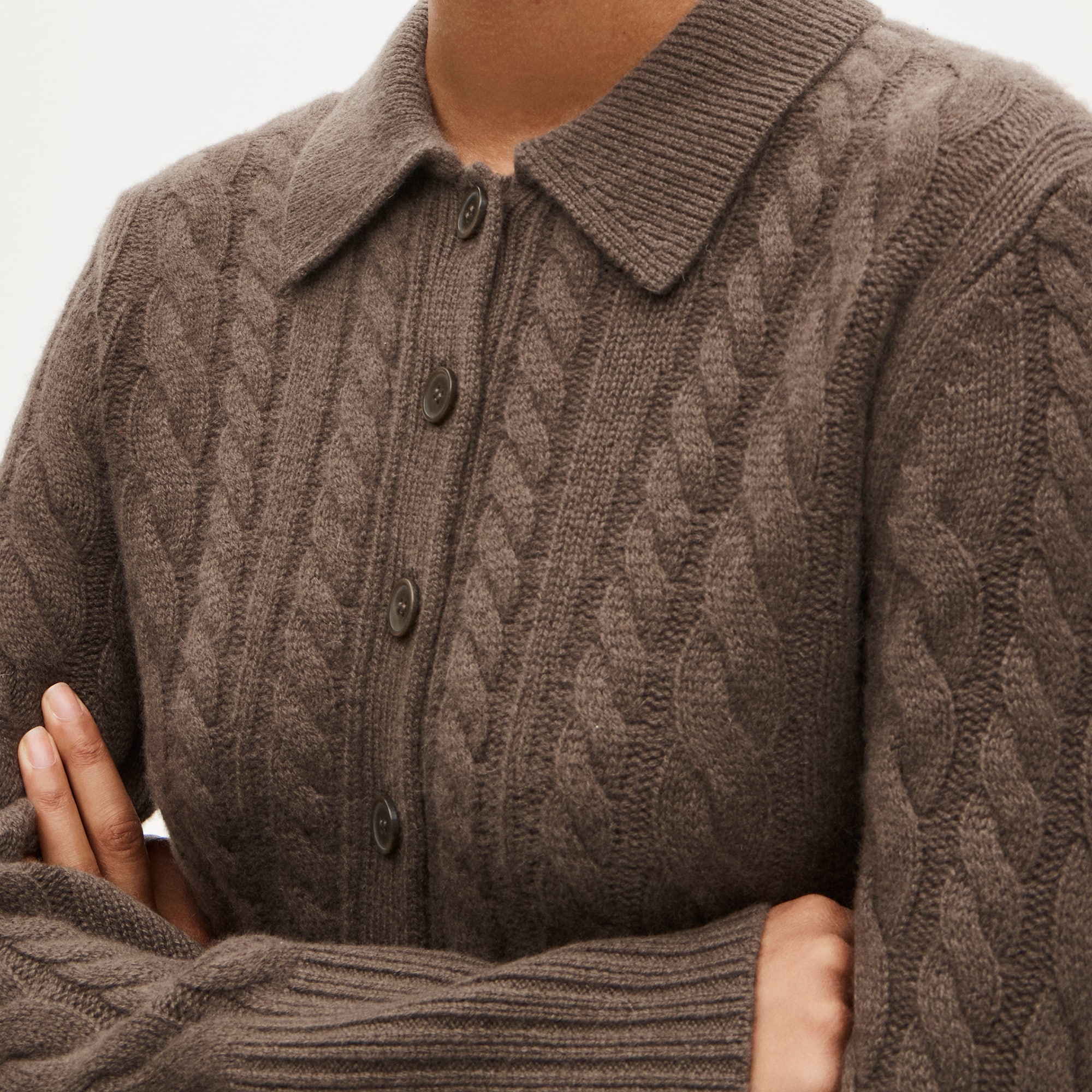 Collection Cashmere Twisted Cable-knit Cardigan For Women | J.Crew