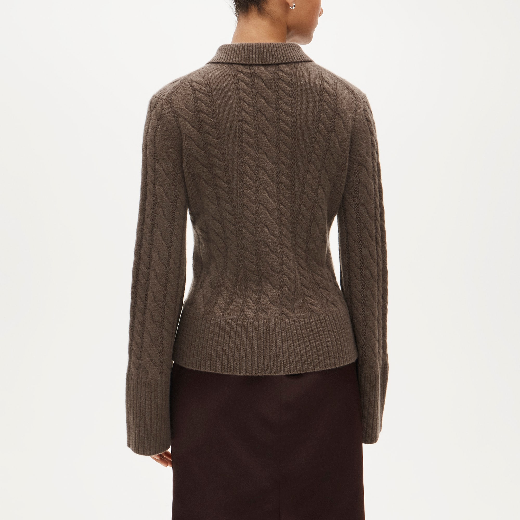 Collection Cashmere Twisted Cable-knit Cardigan For Women | J.Crew