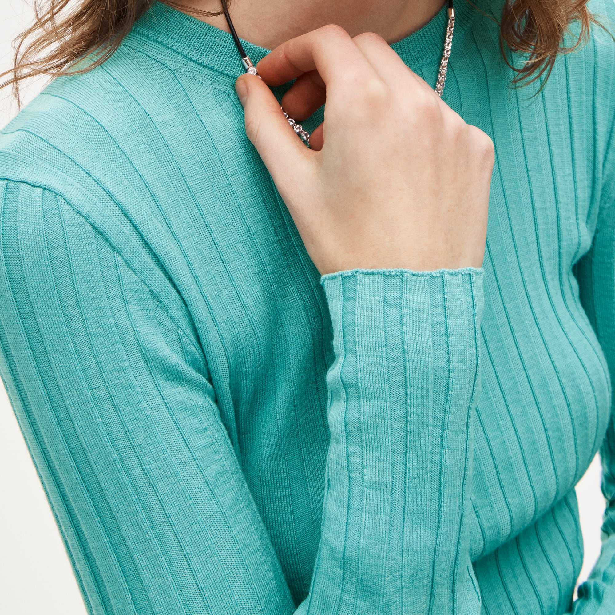 Wide-rib Crewneck Sweater-tee In Merino Wool For Women | J.Crew