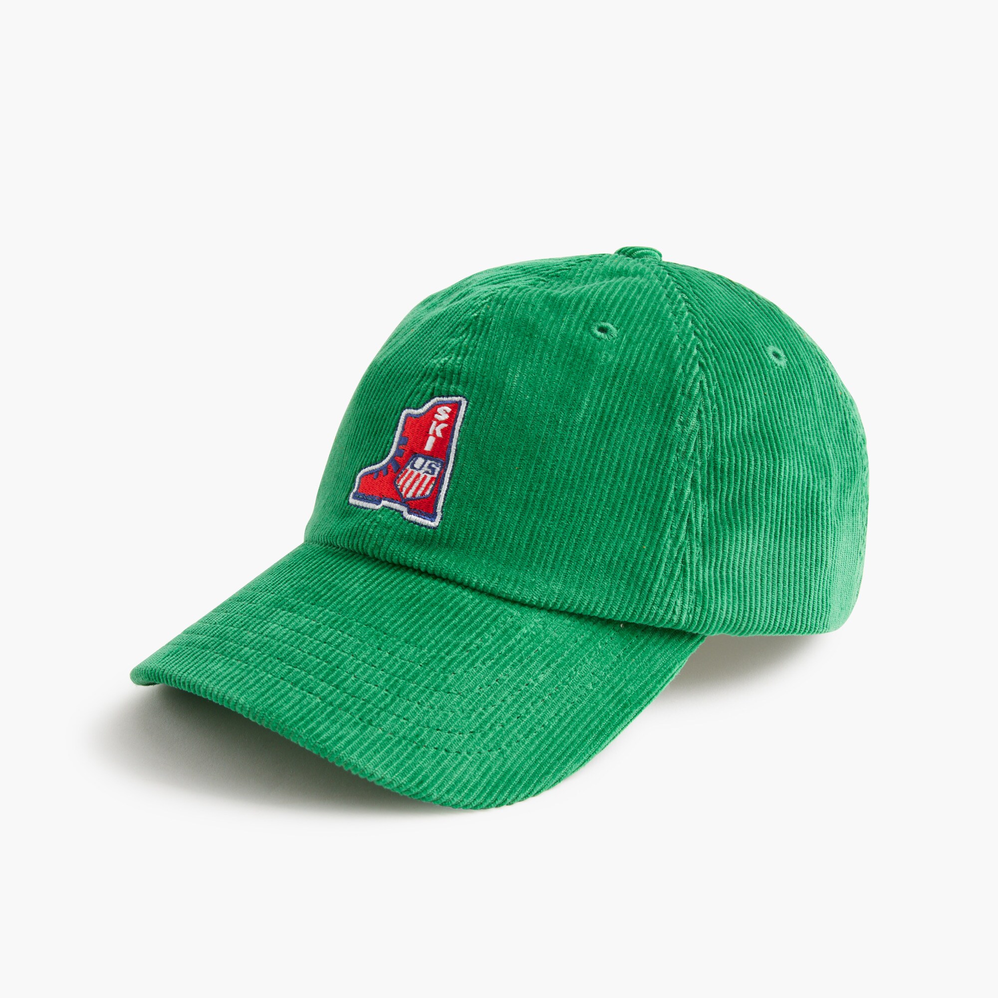 mens U.S. Ski &amp; Snowboard by J.Crew embroidered corduroy baseball cap