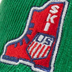 U.S. Ski &amp; Snowboard by J.Crew embroidered corduroy baseball cap MEADOW GREEN