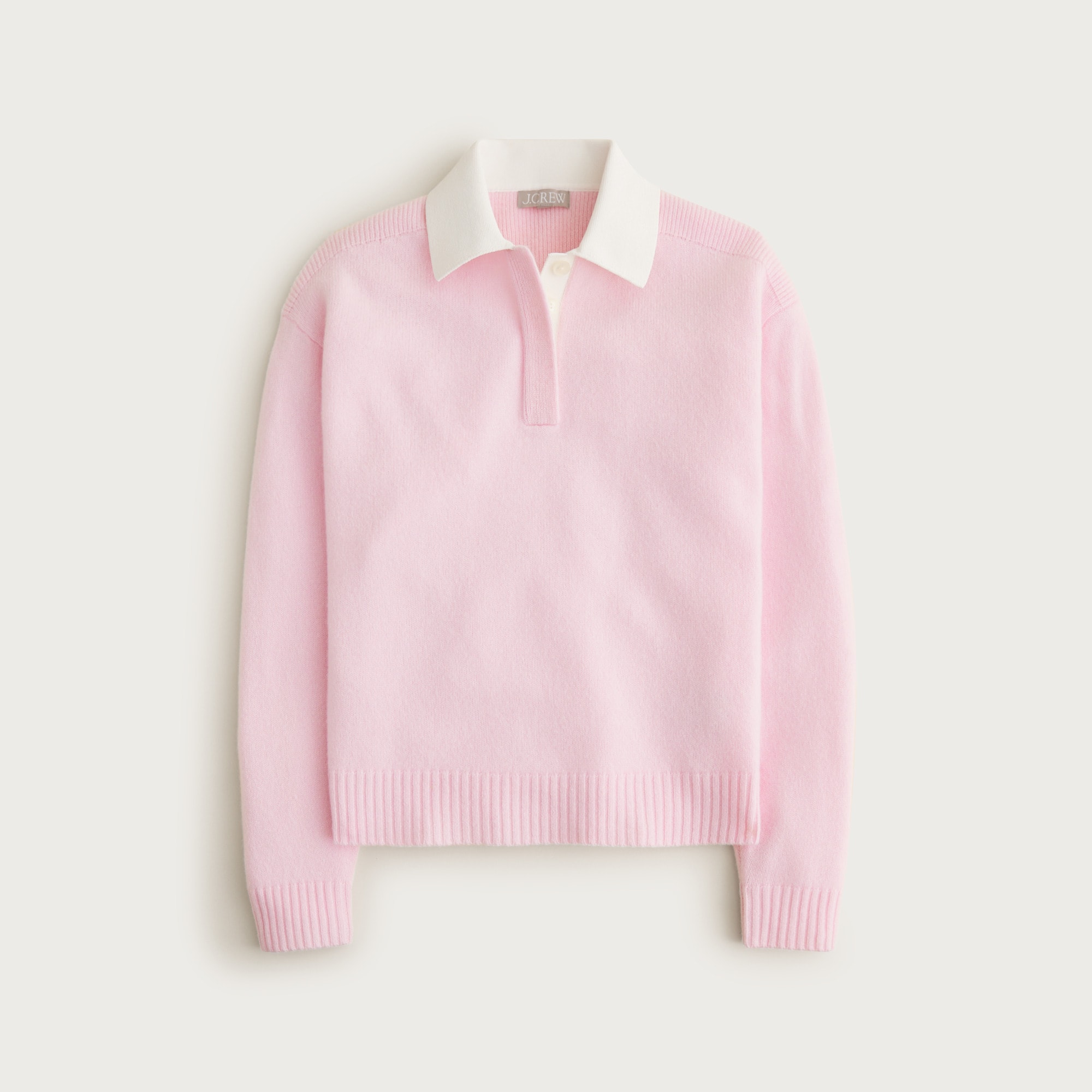 Relaxed sweater-polo in vintage wool