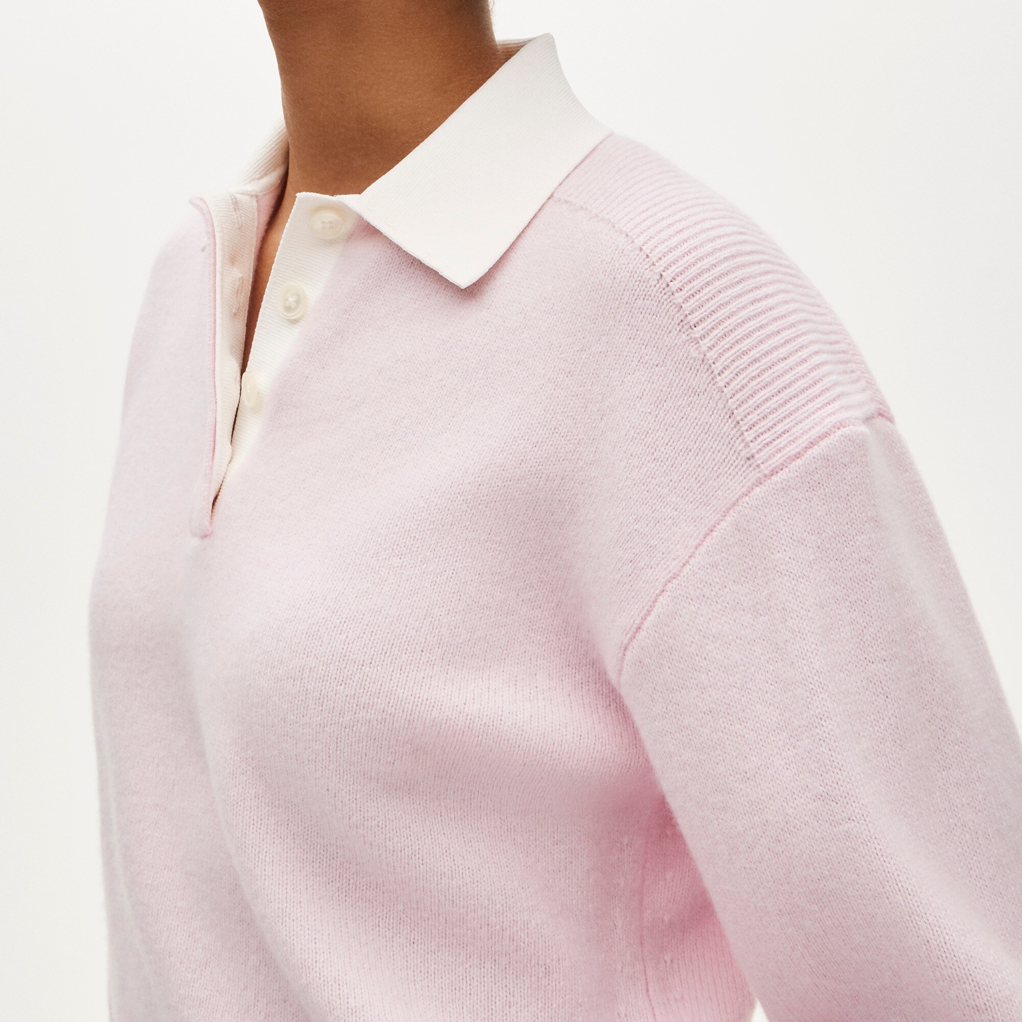 Relaxed sweater-polo in vintage wool