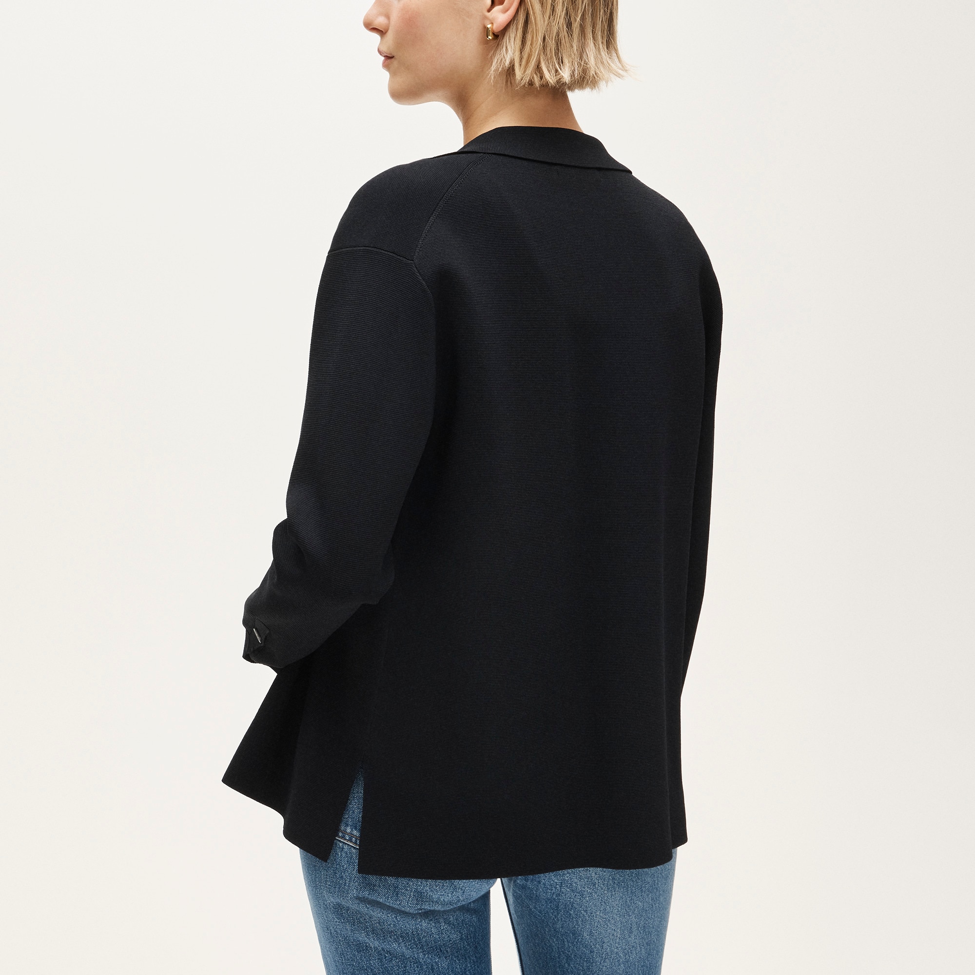 Oversized shirt in super-stretch - image 5